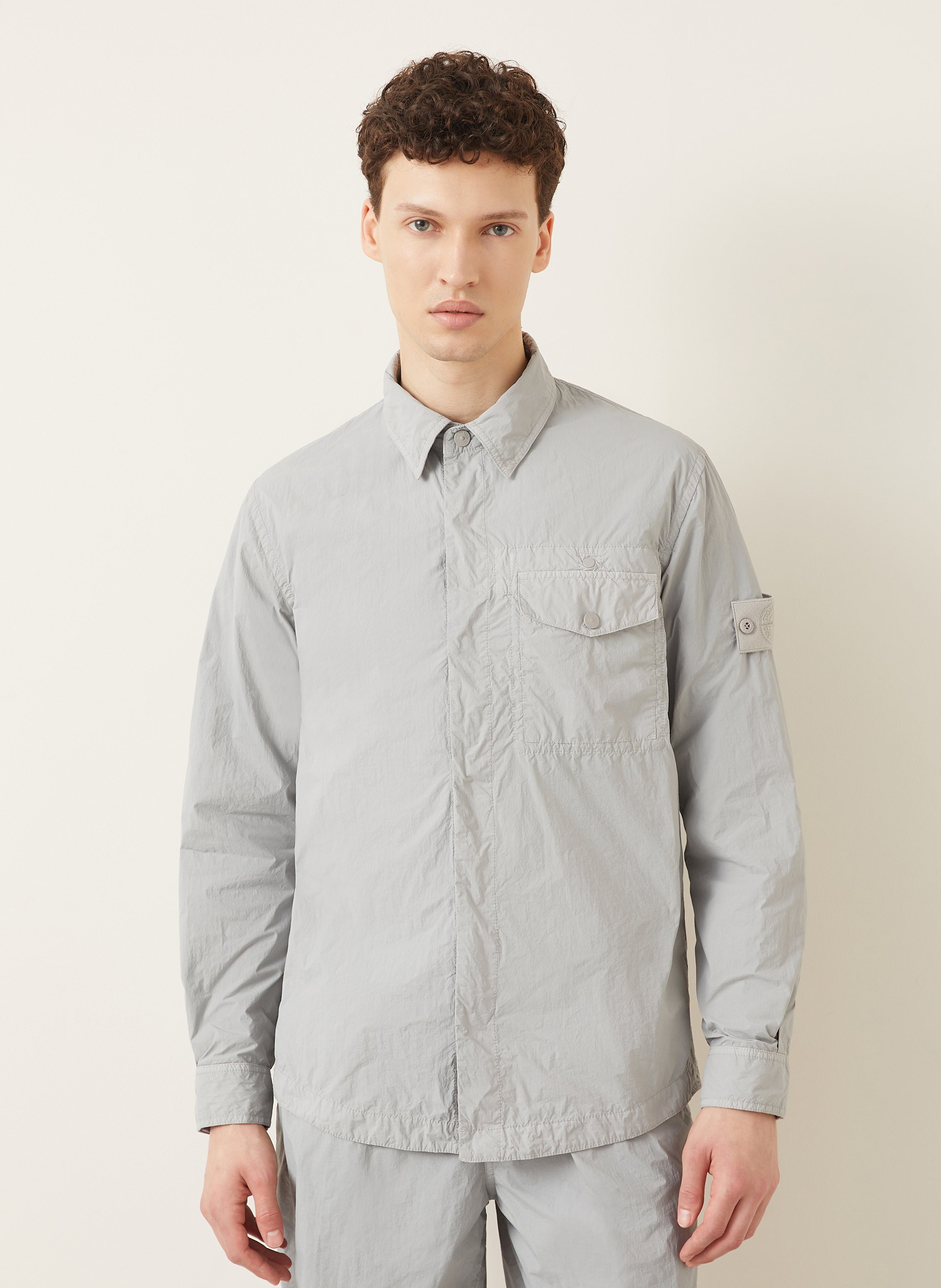Thumbnail - Stone Island Jacke Ghost grau