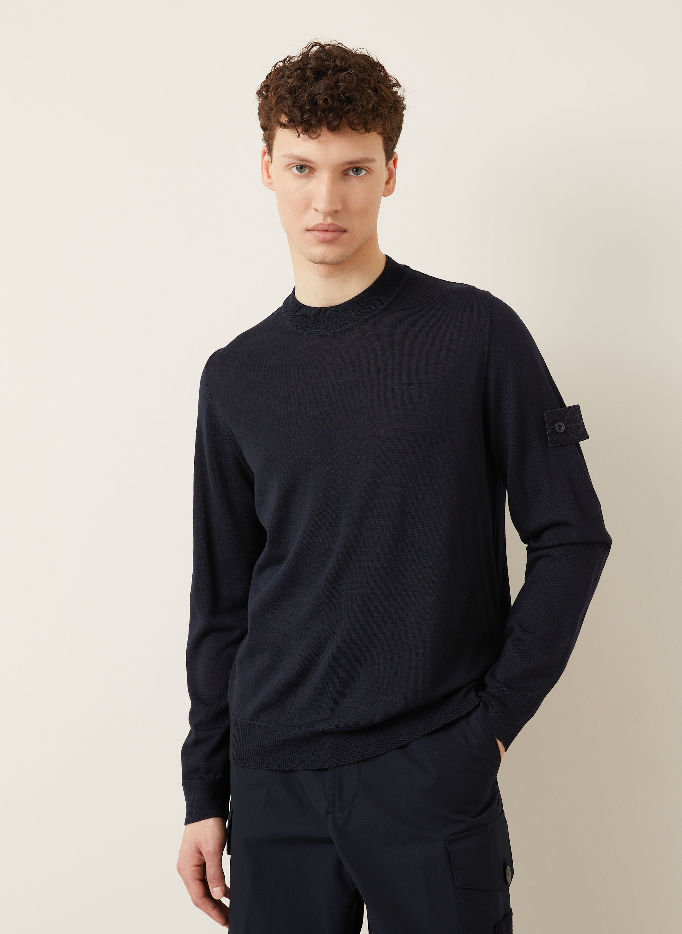 Thumbnail - Stone Island Pullover Ghost blau