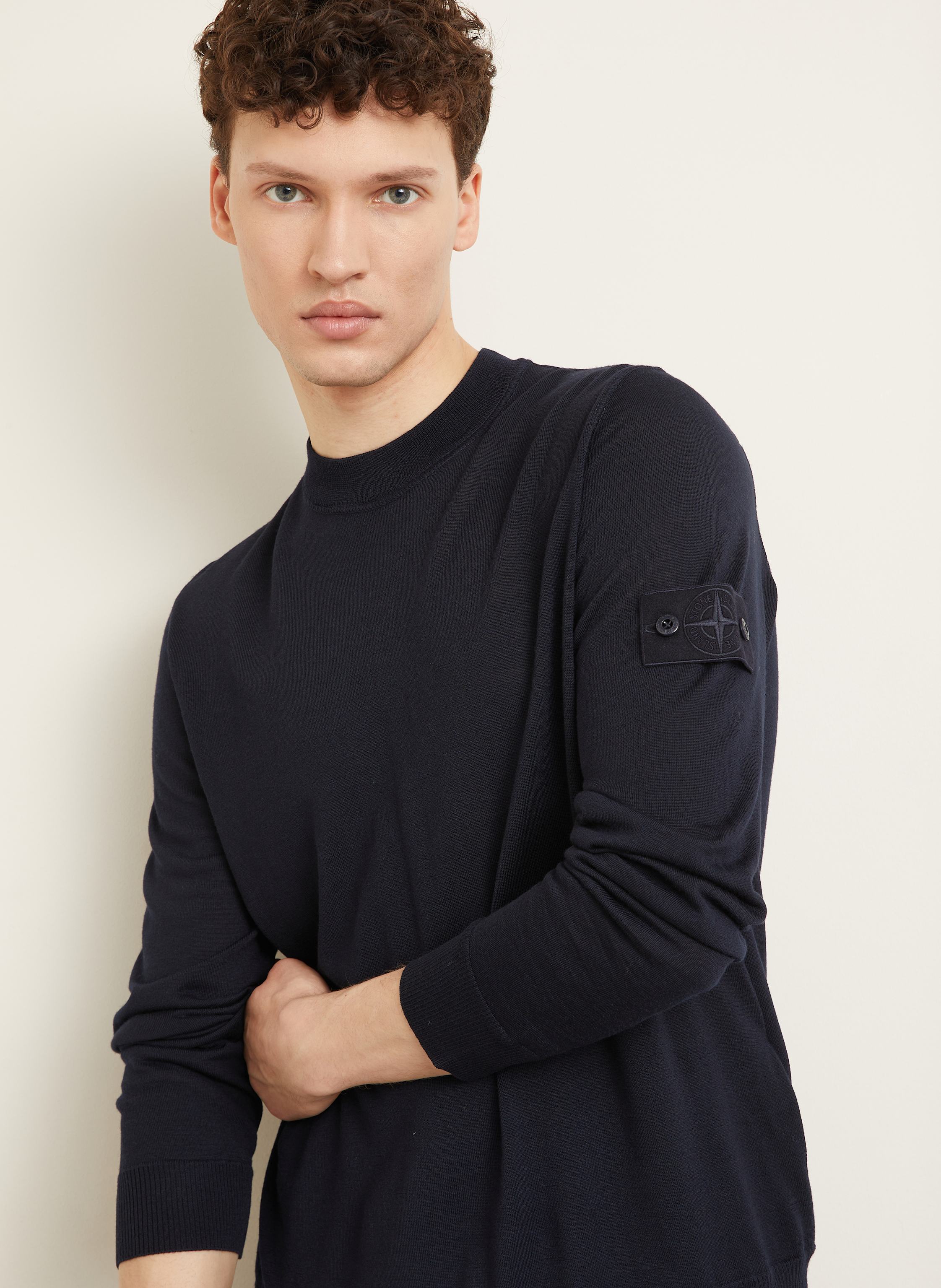 Thumbnail - Stone Island Pullover Ghost blau