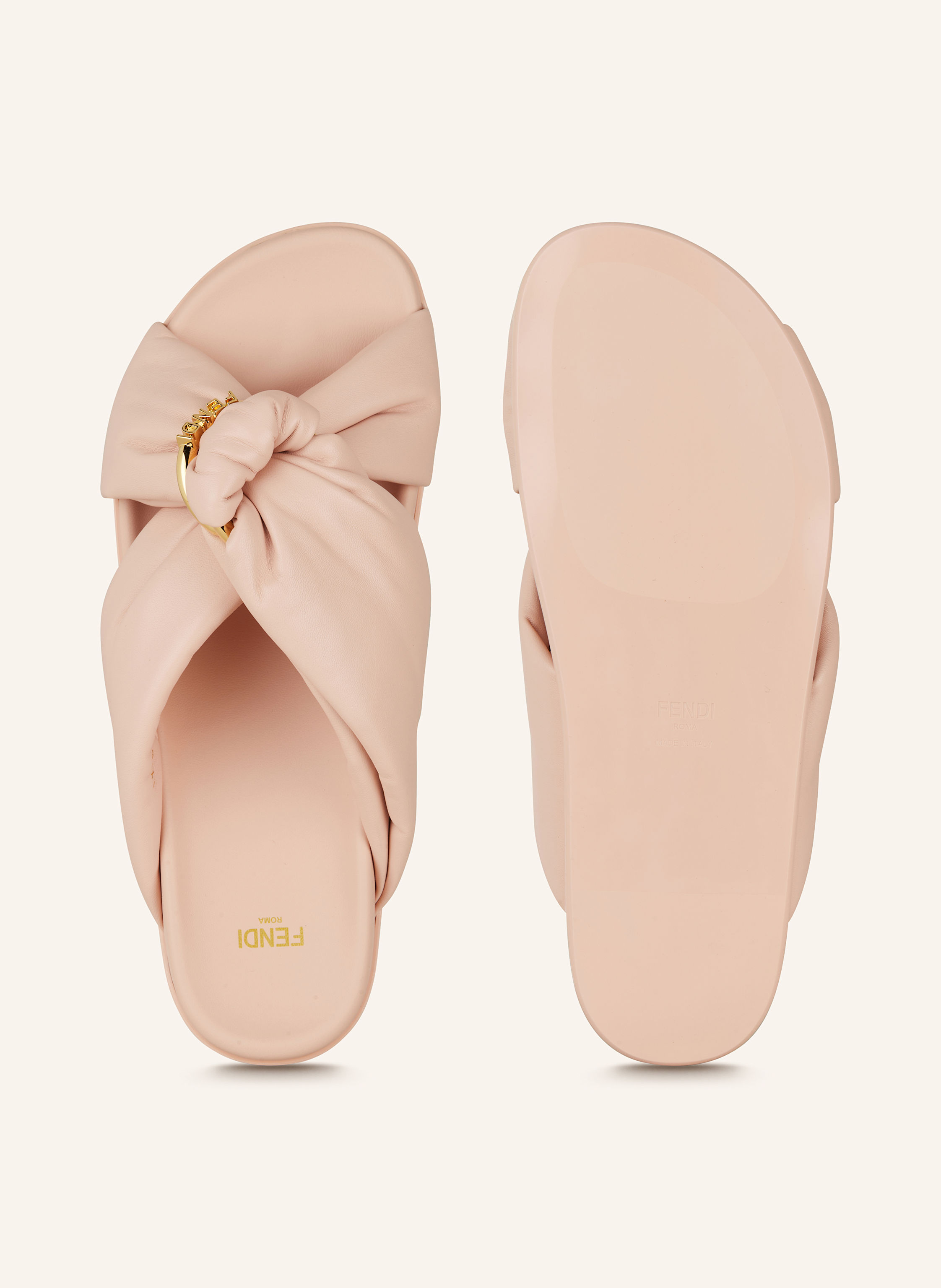 Thumbnail - Fendi Pantoletten rosa
