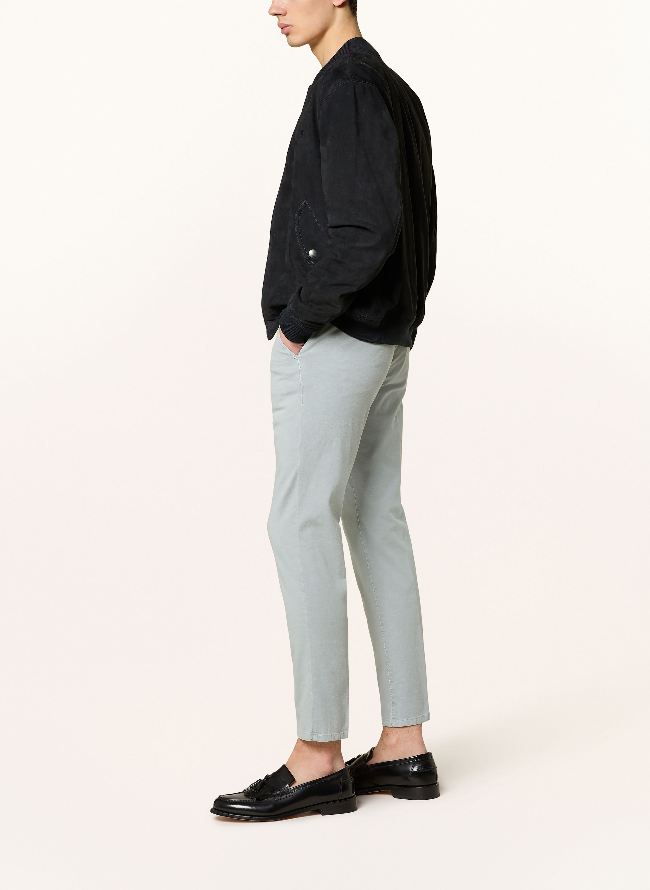 Thumbnail - Pt Torino Chino Extra Slim Fit grau