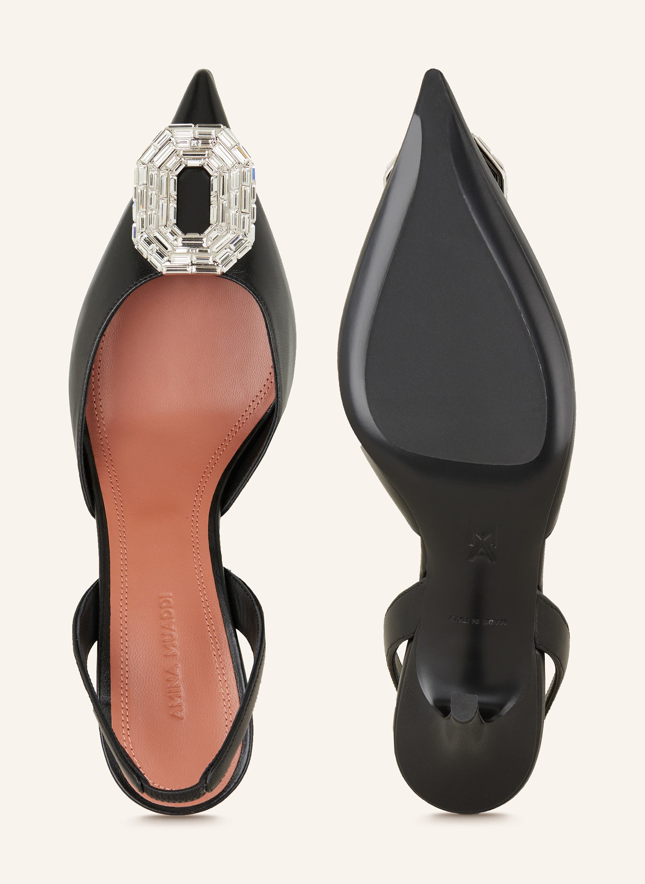 Thumbnail - Amina Muaddi Slingpumps Camelia schwarz