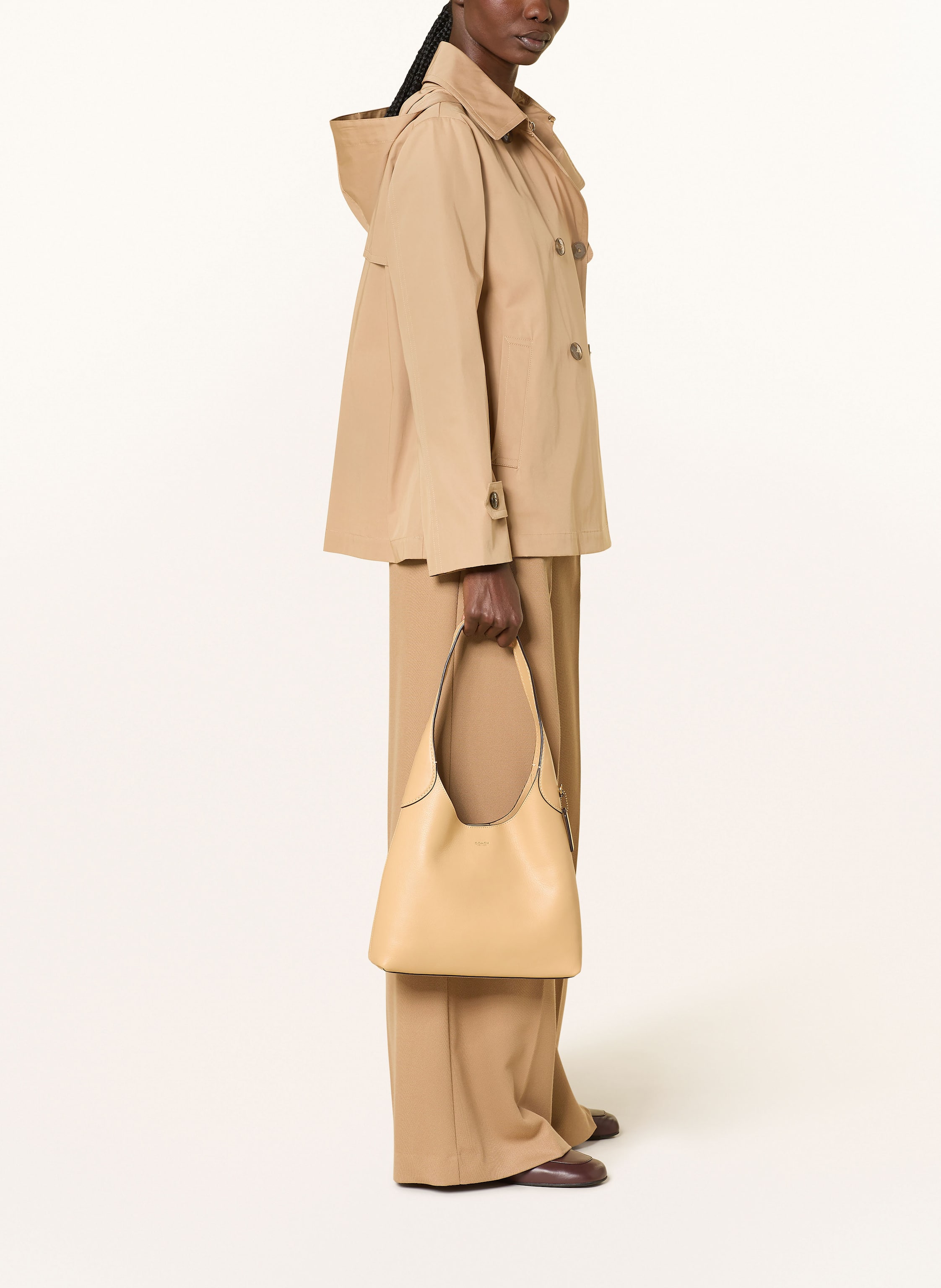 Thumbnail - Herno Trenchcoat Mit Abnehmbarer Kapuze braun