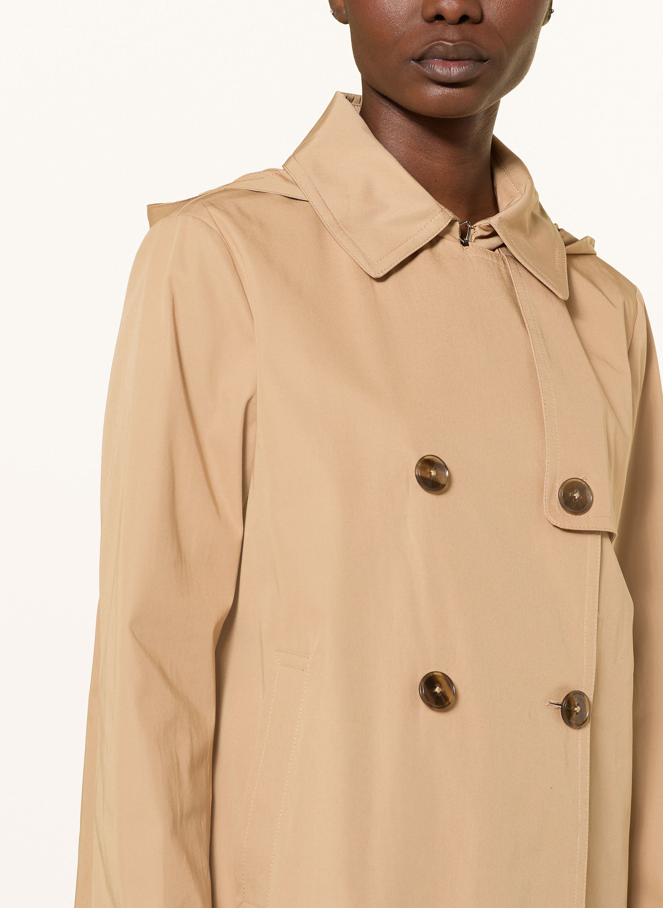 Thumbnail - Herno Trenchcoat Mit Abnehmbarer Kapuze braun