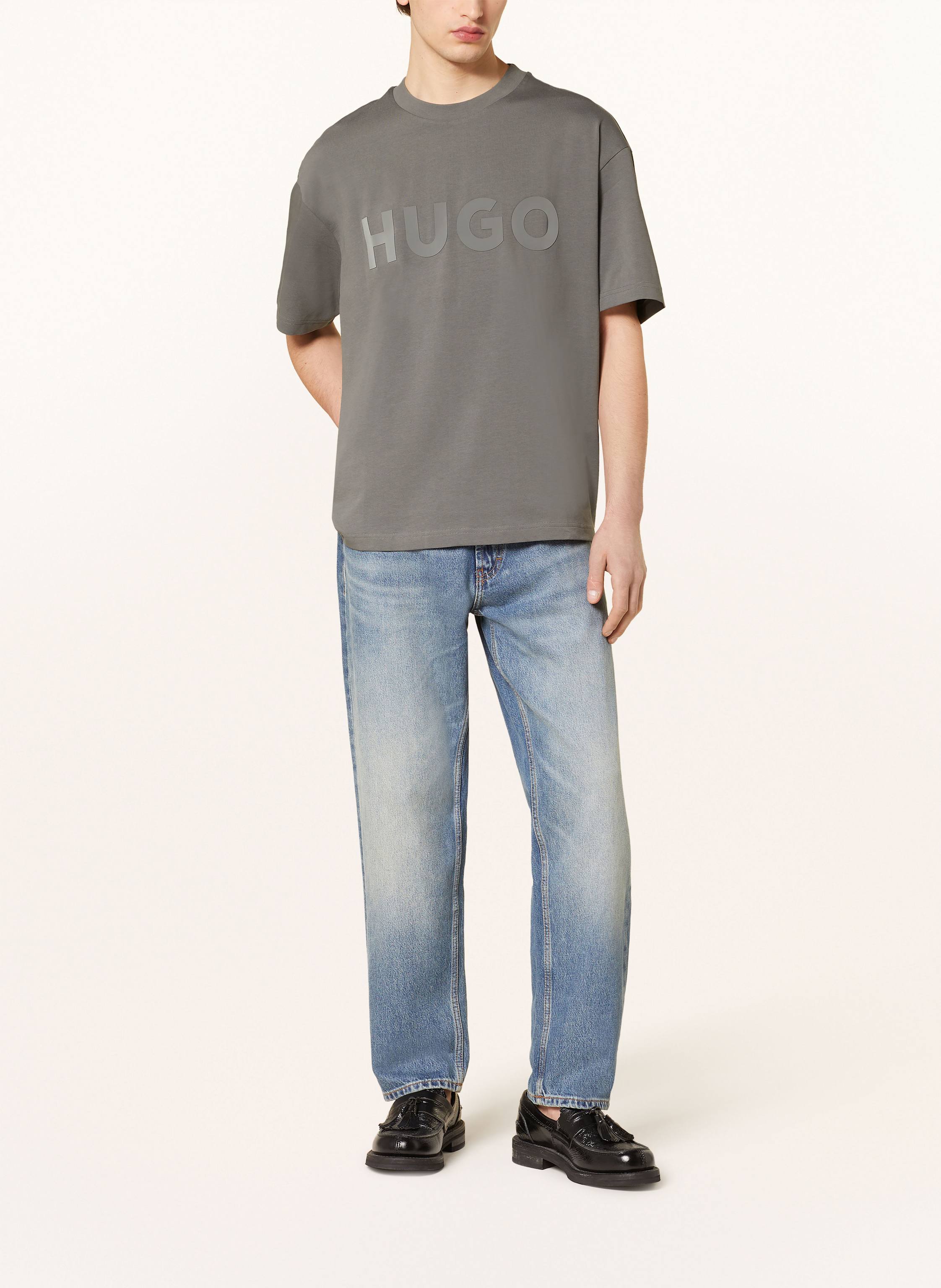 Thumbnail - Hugo T-Shirt Dinkee grau