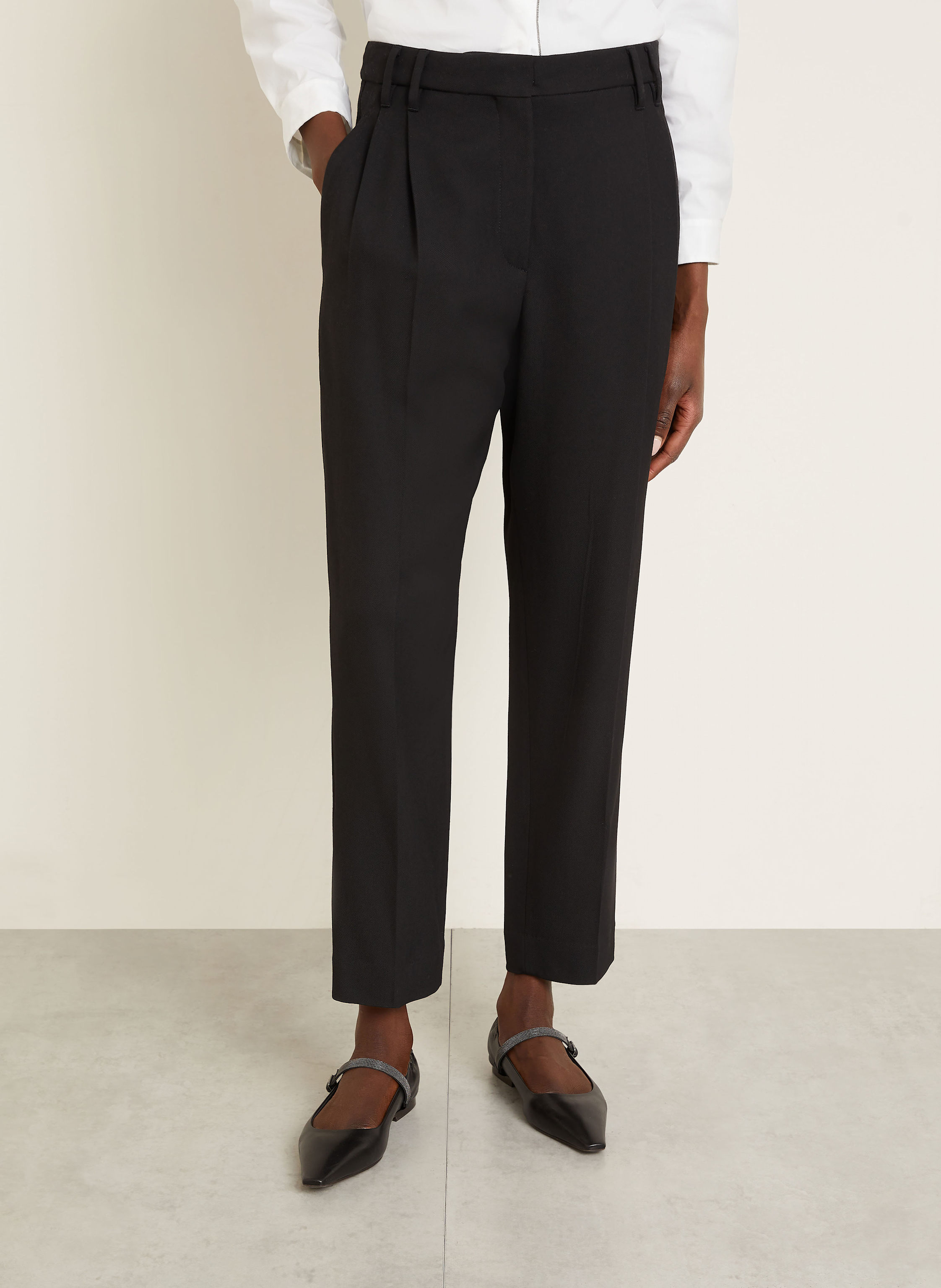 Thumbnail - Brunello Cucinelli Hose Mit Schmuckperlen schwarz