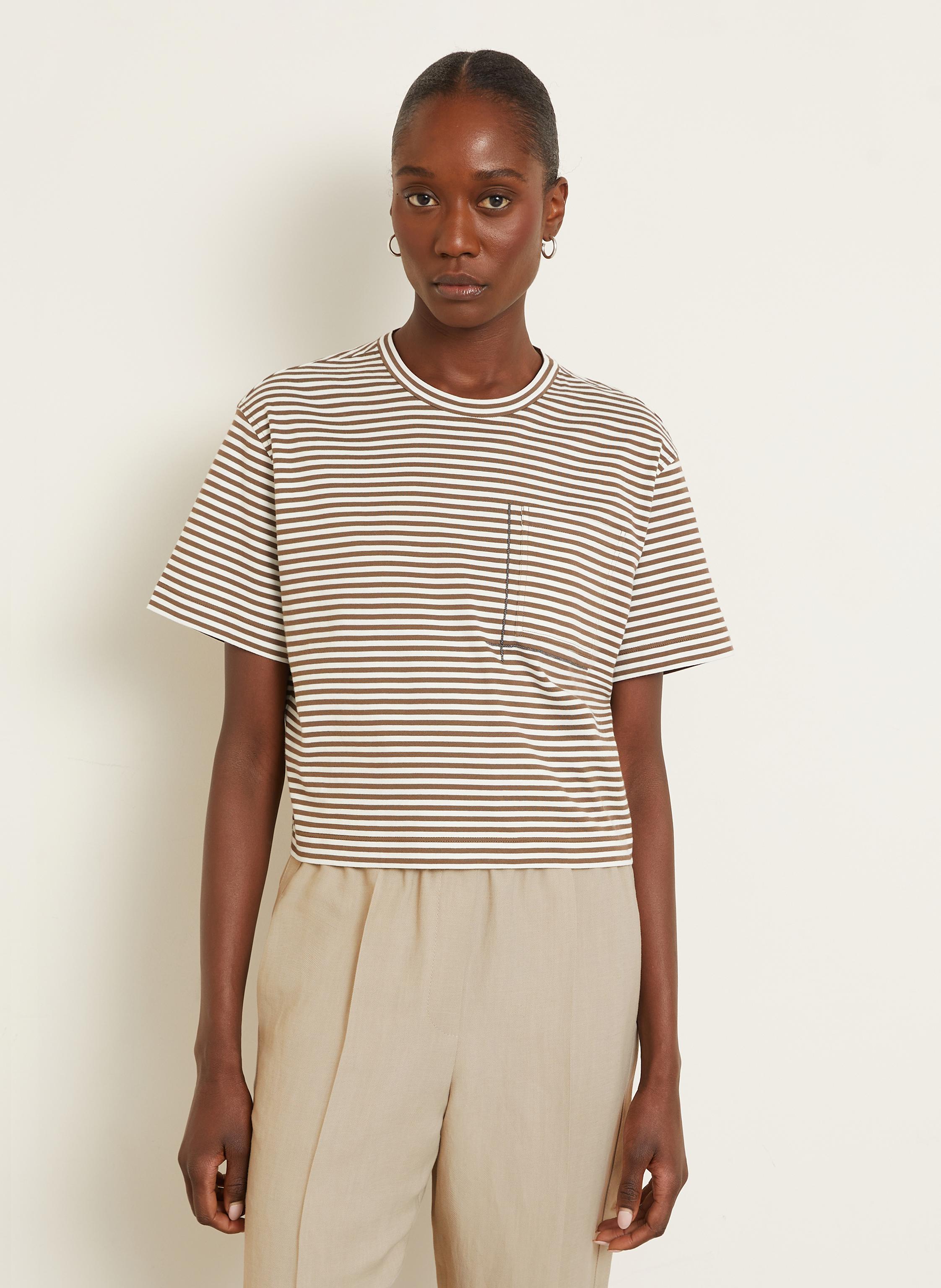 Thumbnail - Brunello Cucinelli T-Shirt weiss
