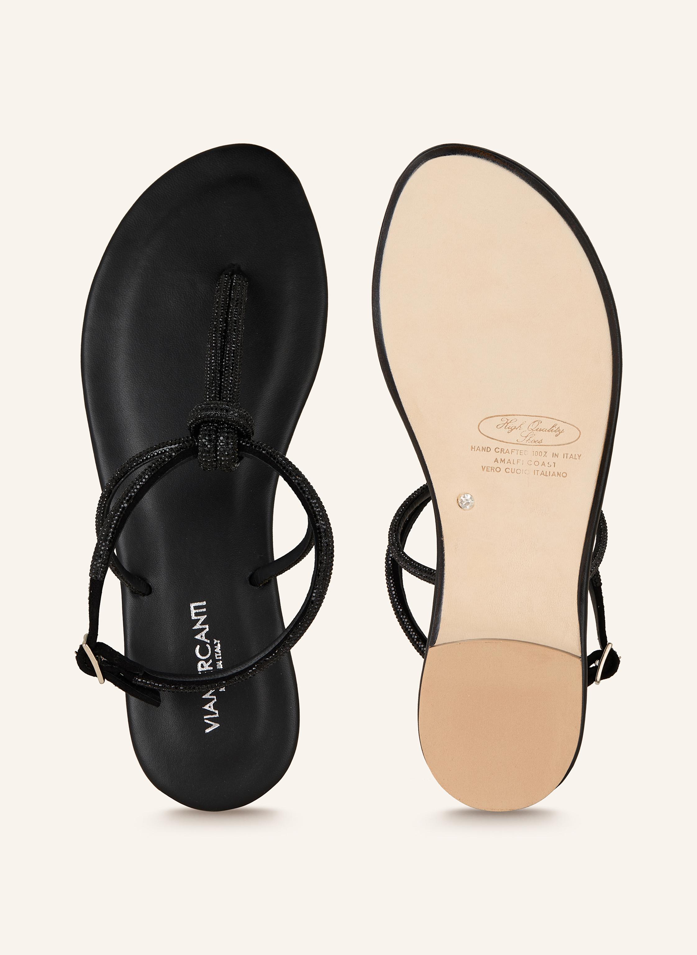 Thumbnail - Viamercanti Sandalen Erchie Mit Schmucksteinen schwarz