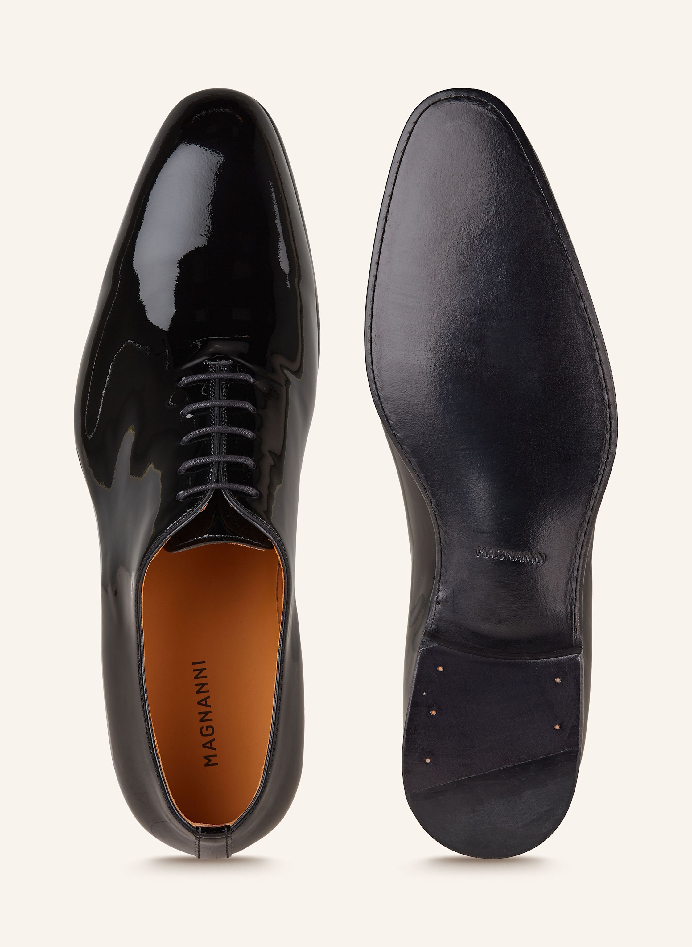 Thumbnail - Magnanni Lackschnürer Fleur schwarz