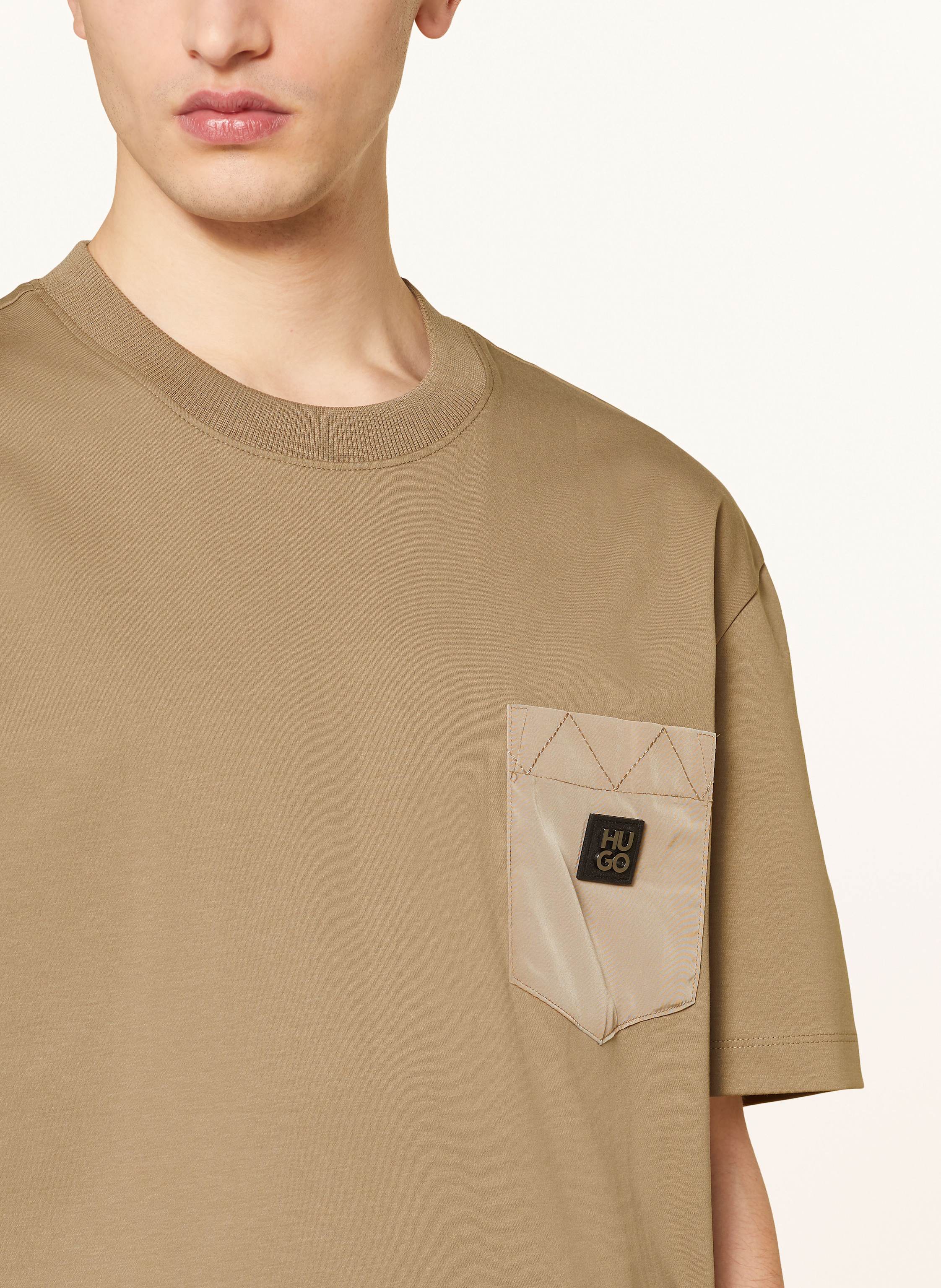 Thumbnail - Hugo T-Shirt Dombiro braun