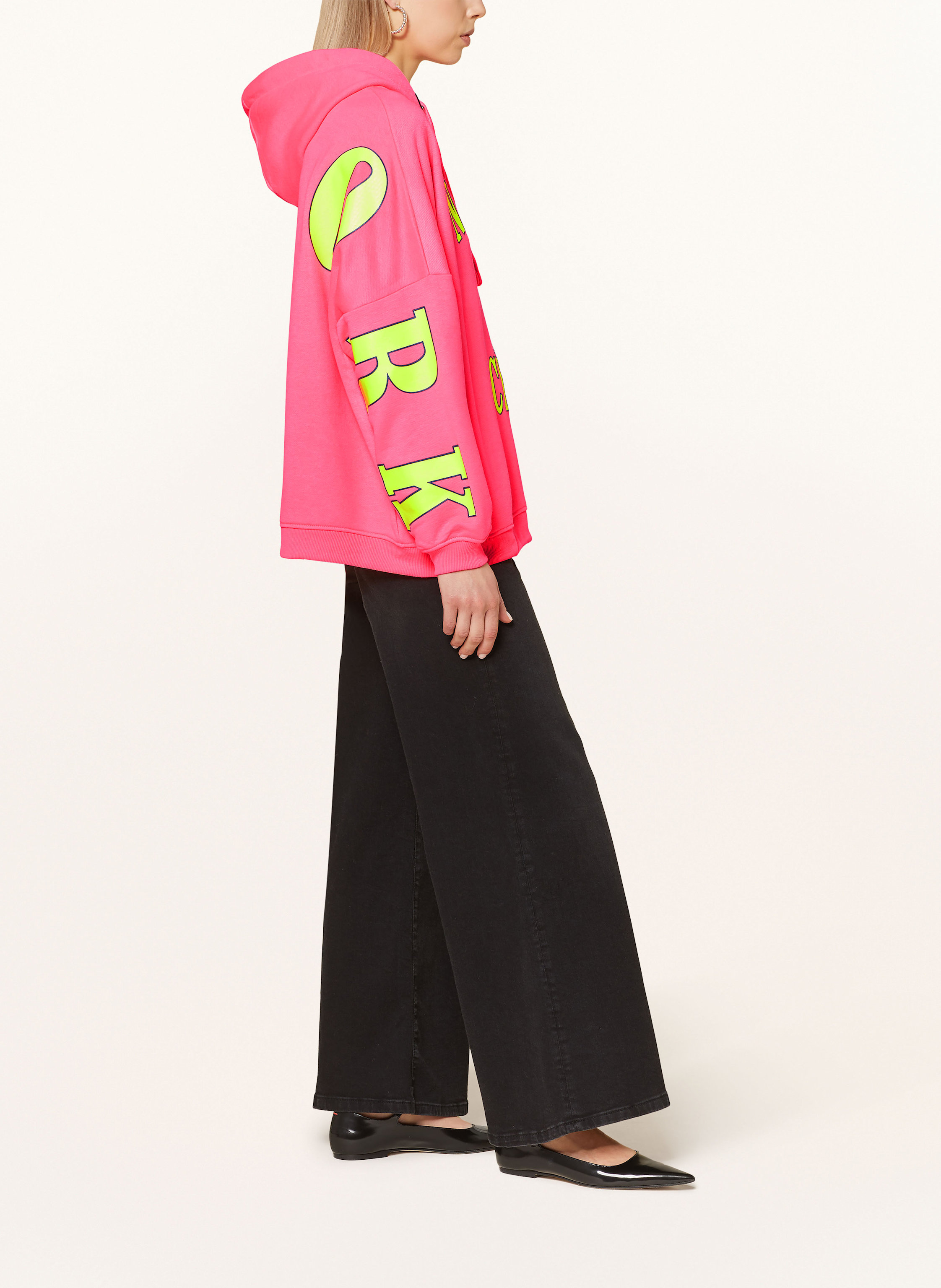 Thumbnail - Miss Goodlife Hoodie Mit Schmucksteinen pink