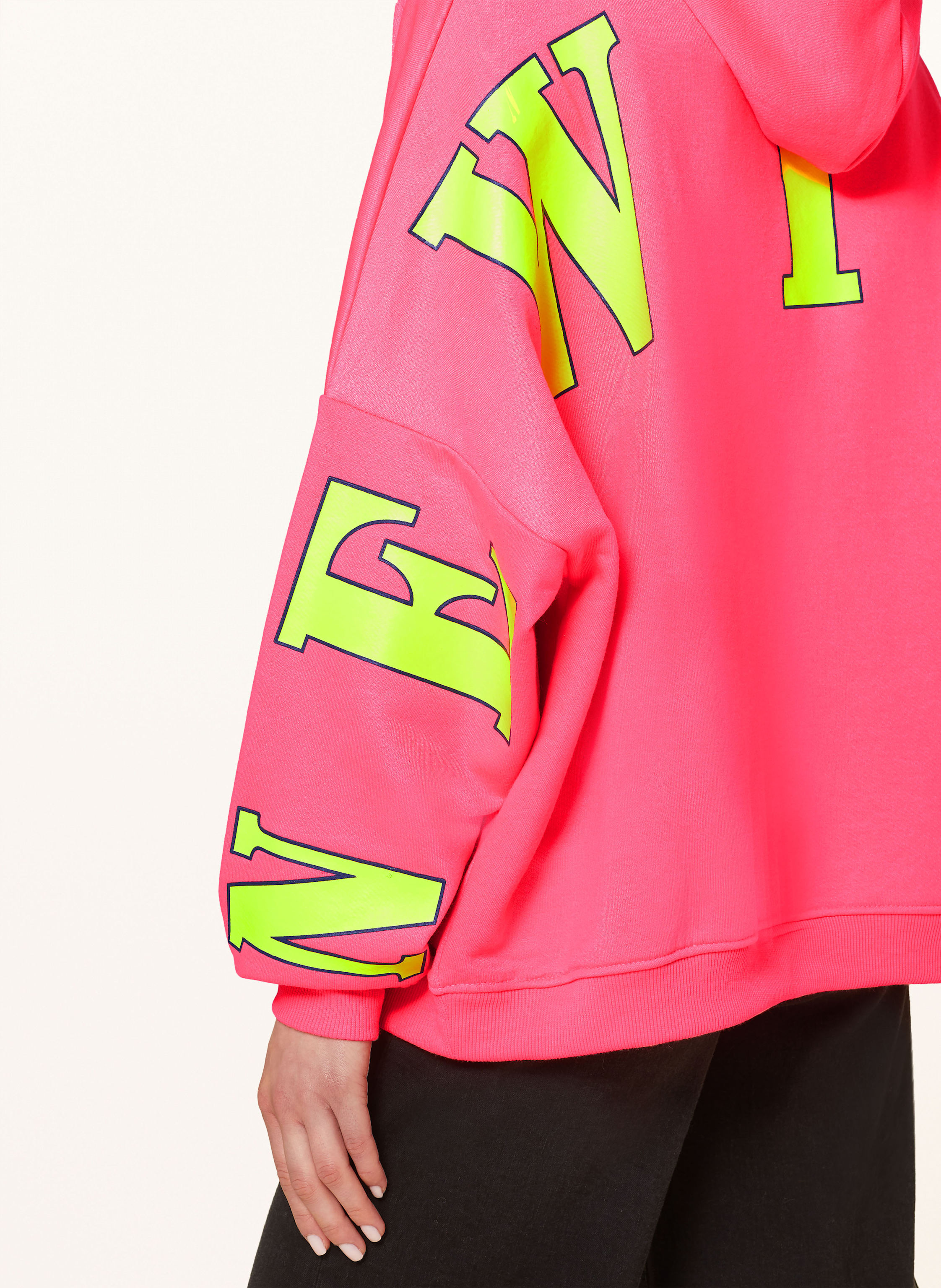 Thumbnail - Miss Goodlife Hoodie Mit Schmucksteinen pink