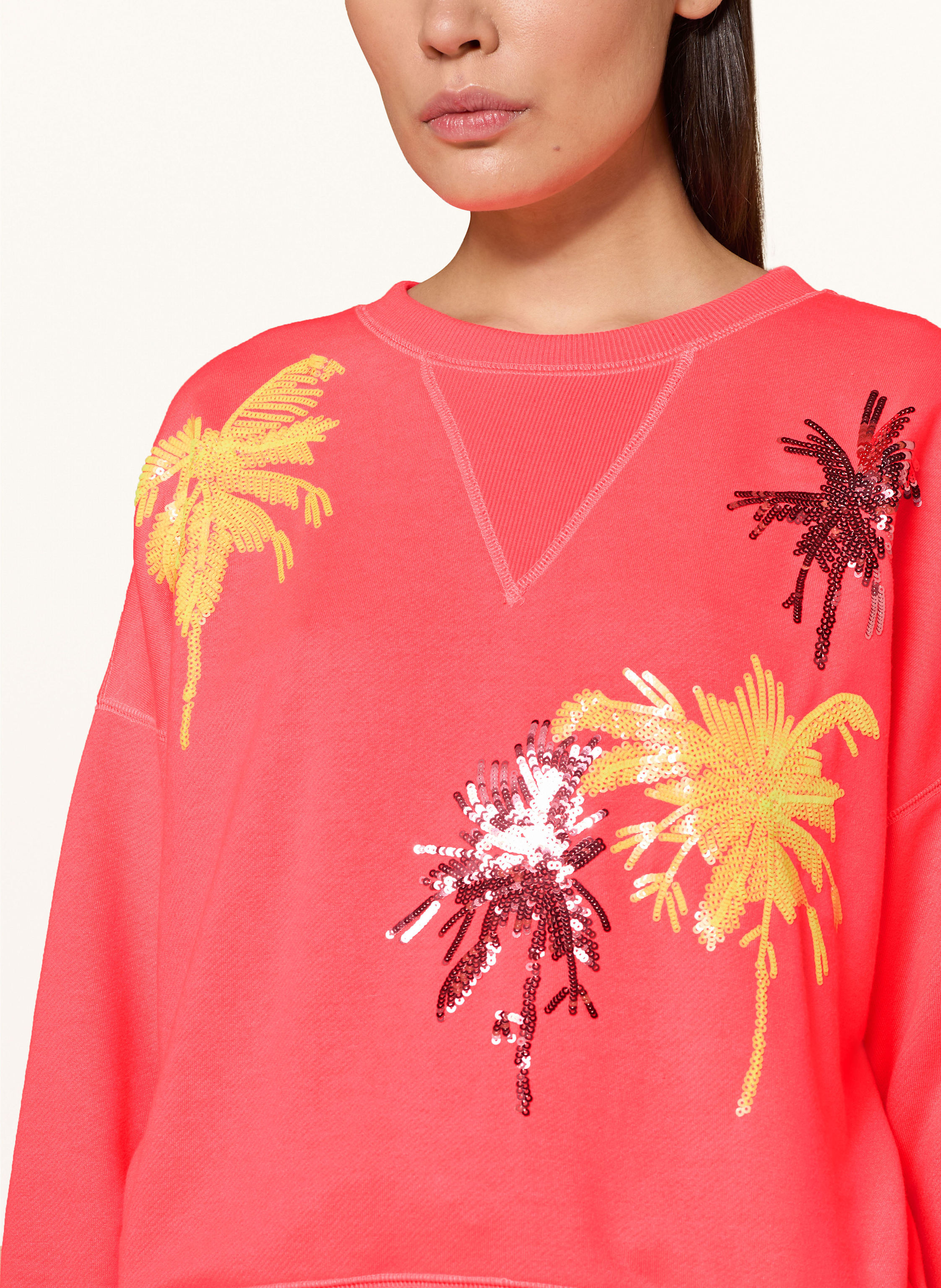 Thumbnail - Miss Goodlife Sweatshirt Mit Pailletten pink