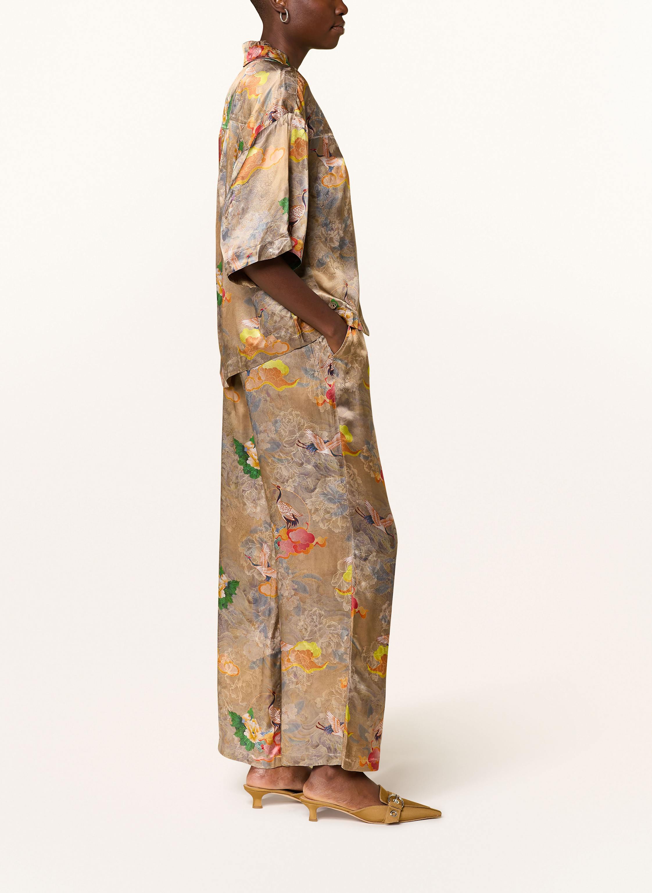 Thumbnail - Elias Rumelis Marlenehose Silka Aus Jacquard beige