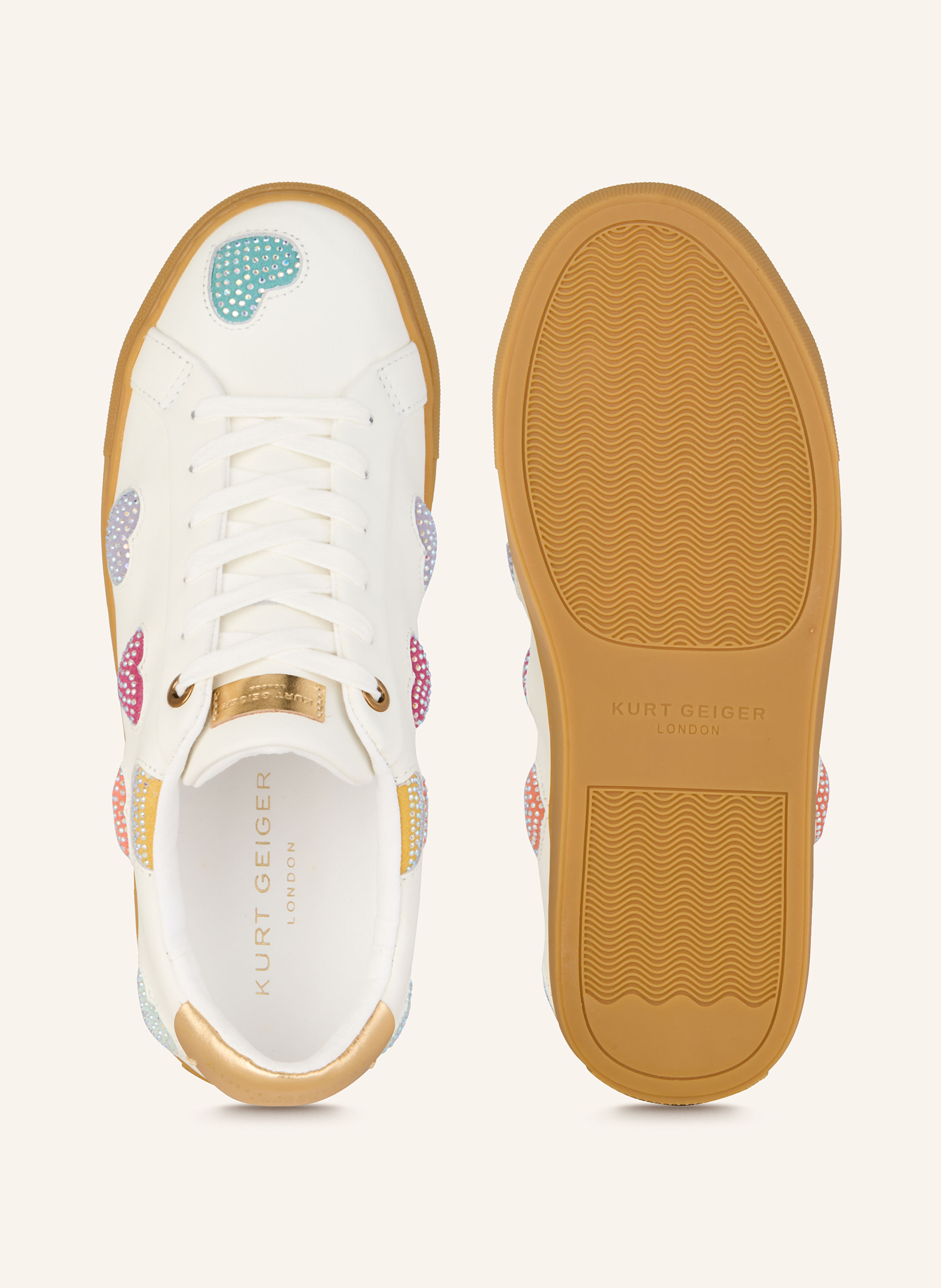Thumbnail - Kurt Geiger Sneaker Lane Love Mit Schmucksteinen weiss