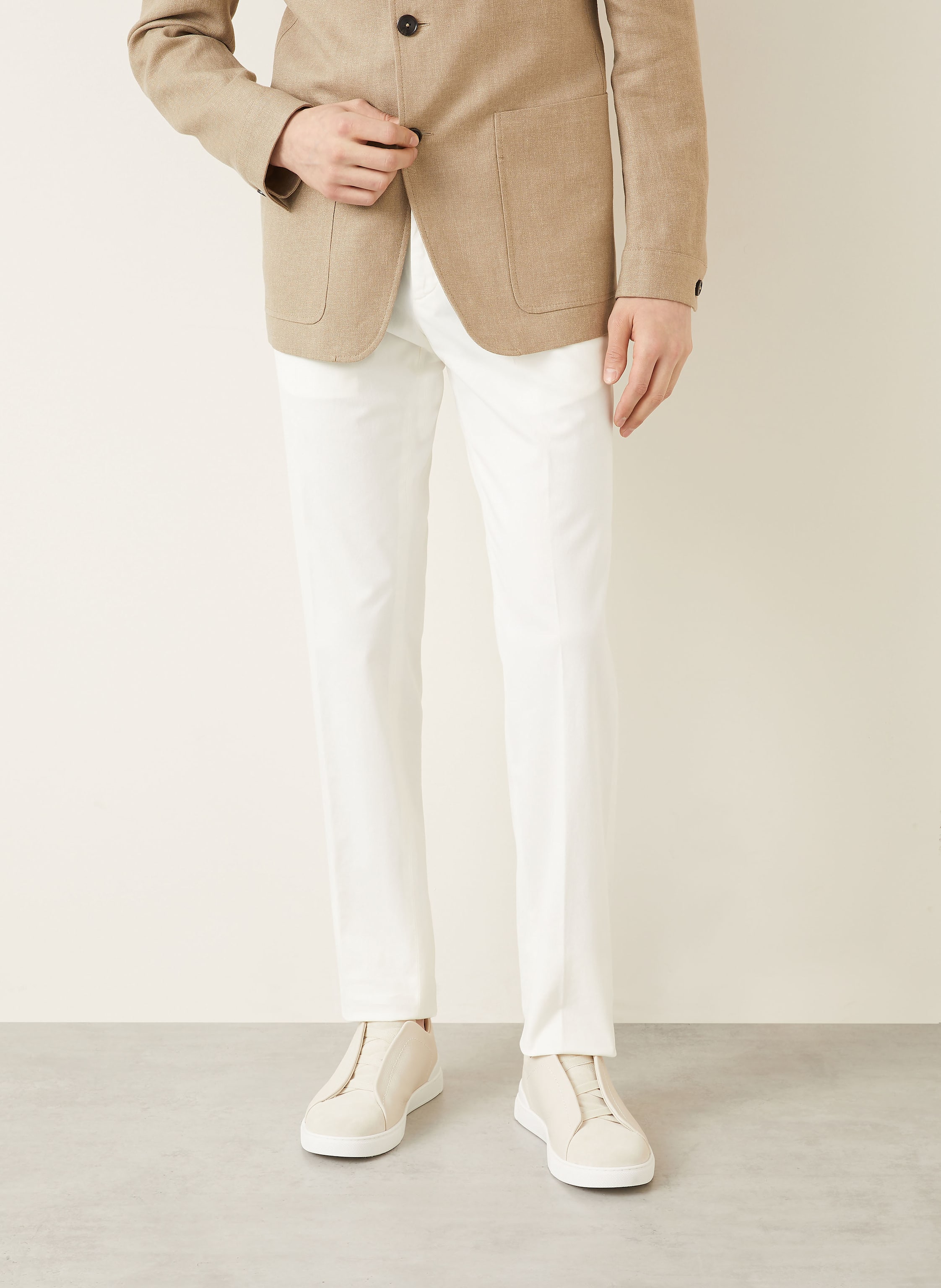 Thumbnail - Zegna Chino Regular Fit weiss