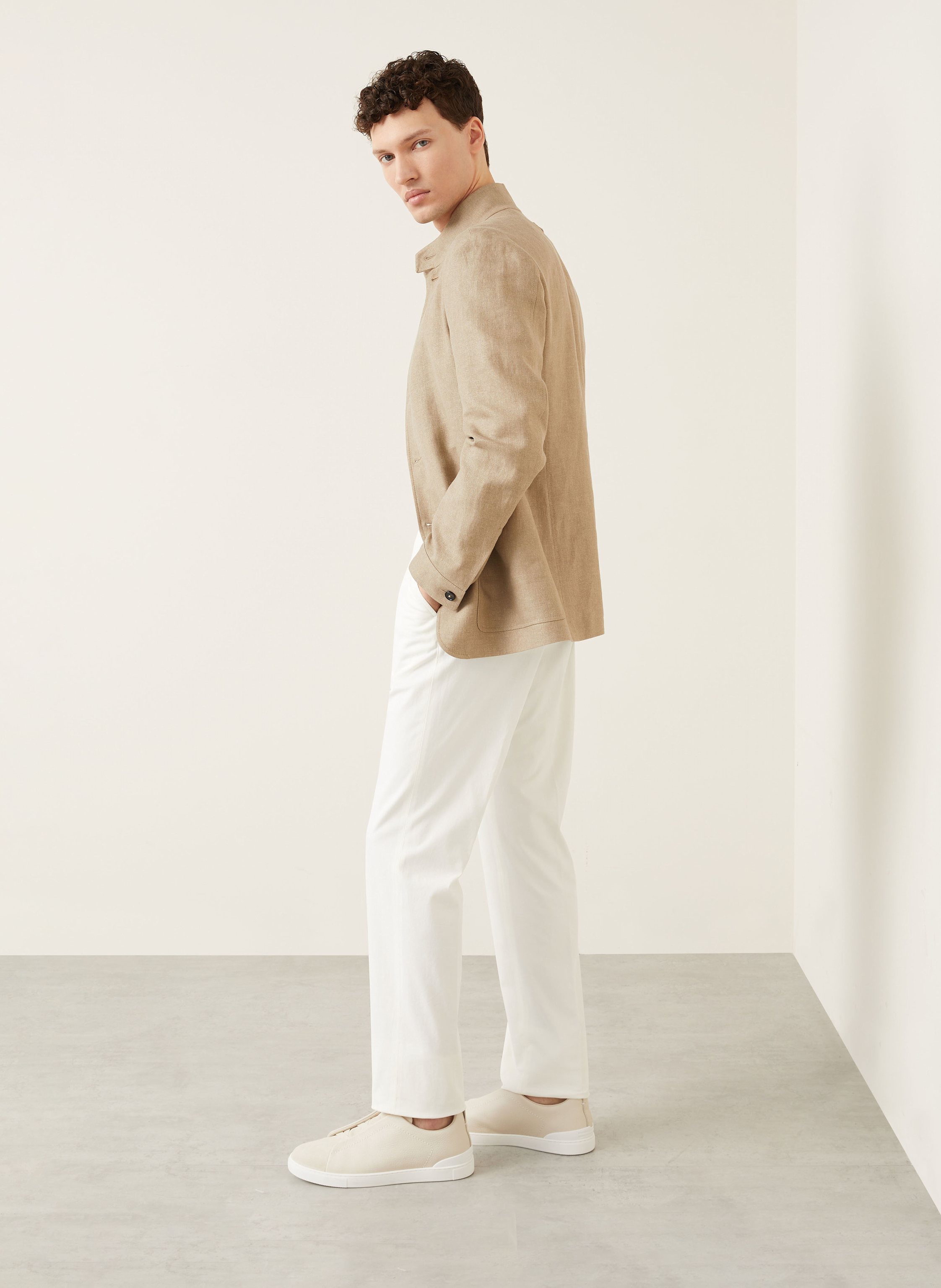 Thumbnail - Zegna Chino Regular Fit weiss