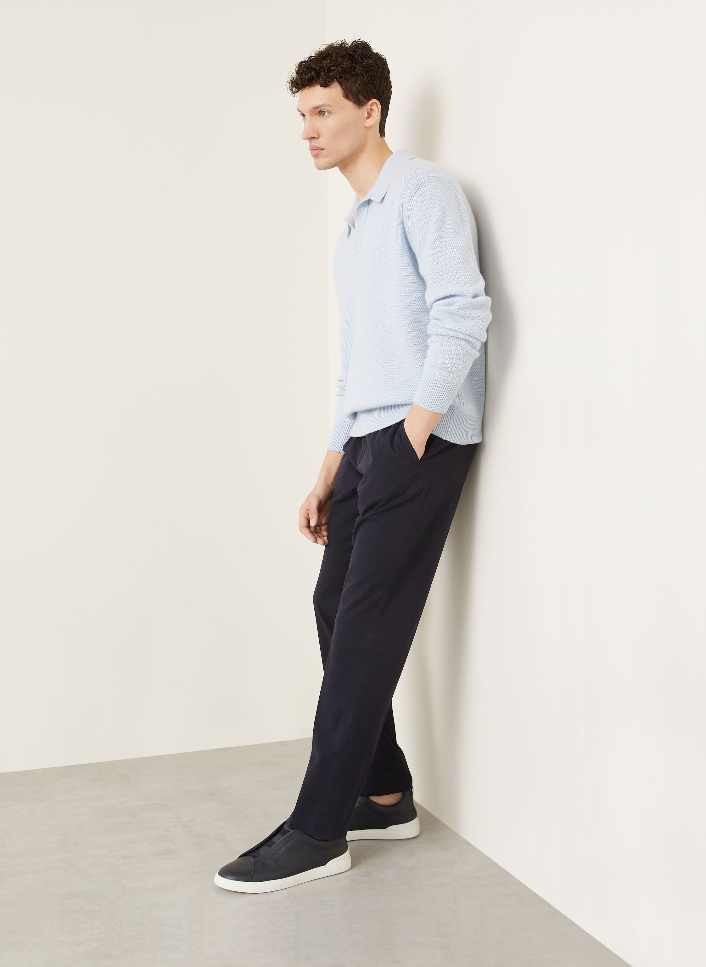 Thumbnail - Zegna Chino Regular Fit blau