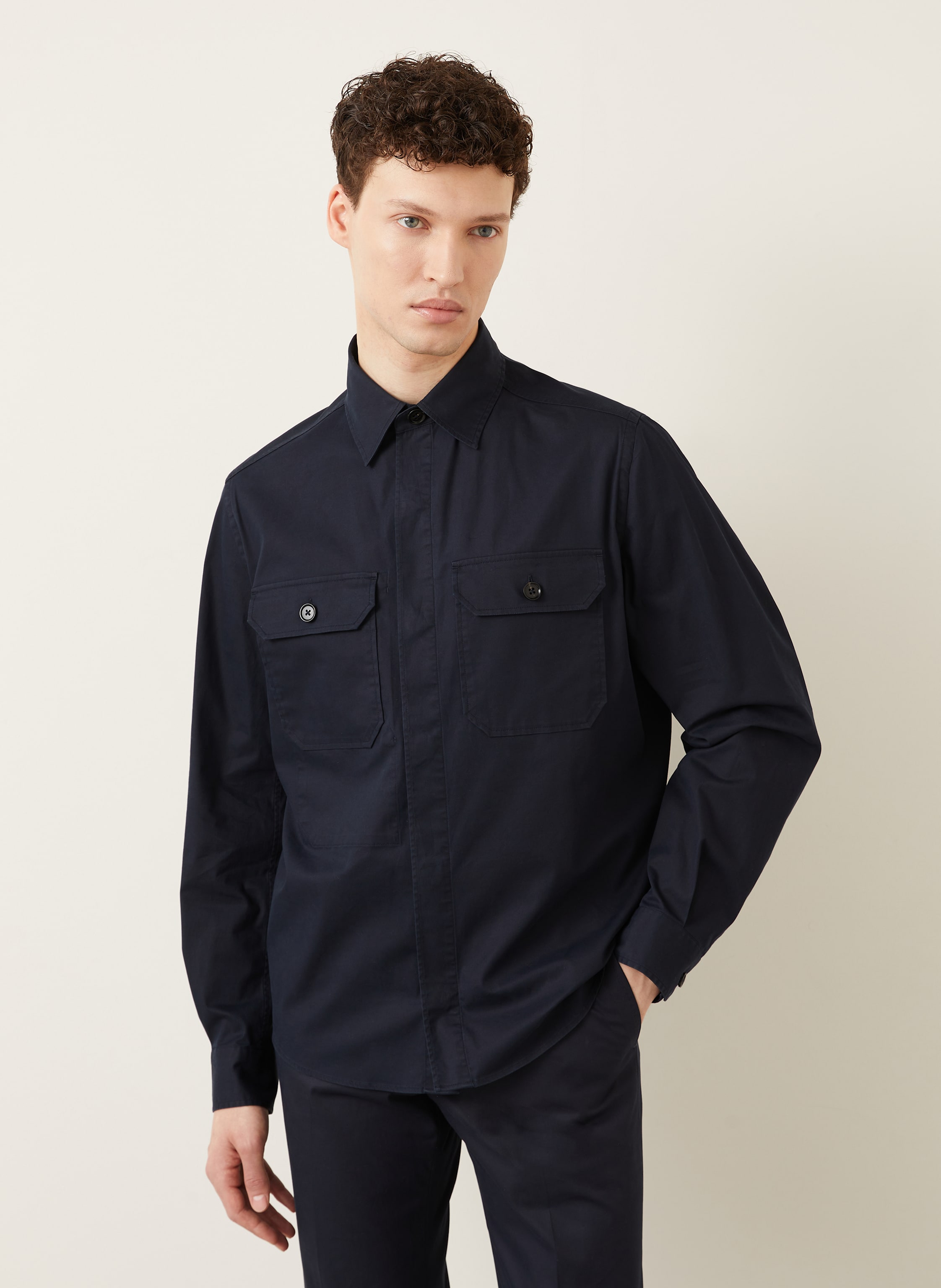 Thumbnail - Zegna Overshirt blau