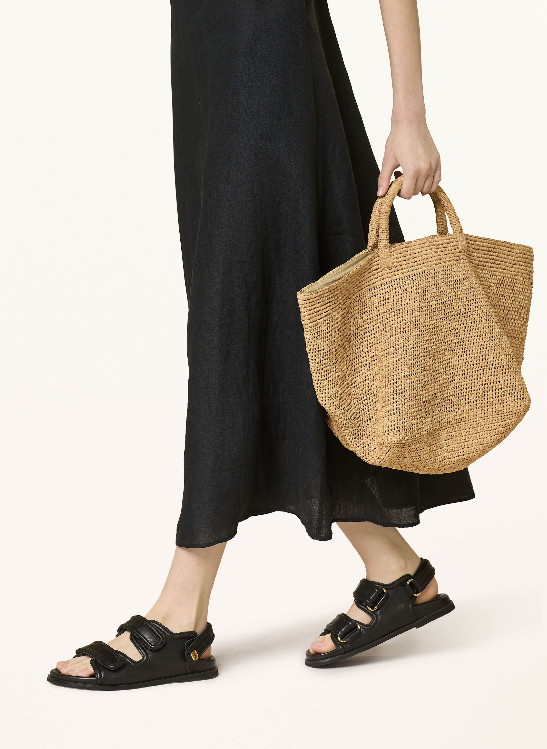 Thumbnail - Robert Friedman Leinenkleid Albal schwarz