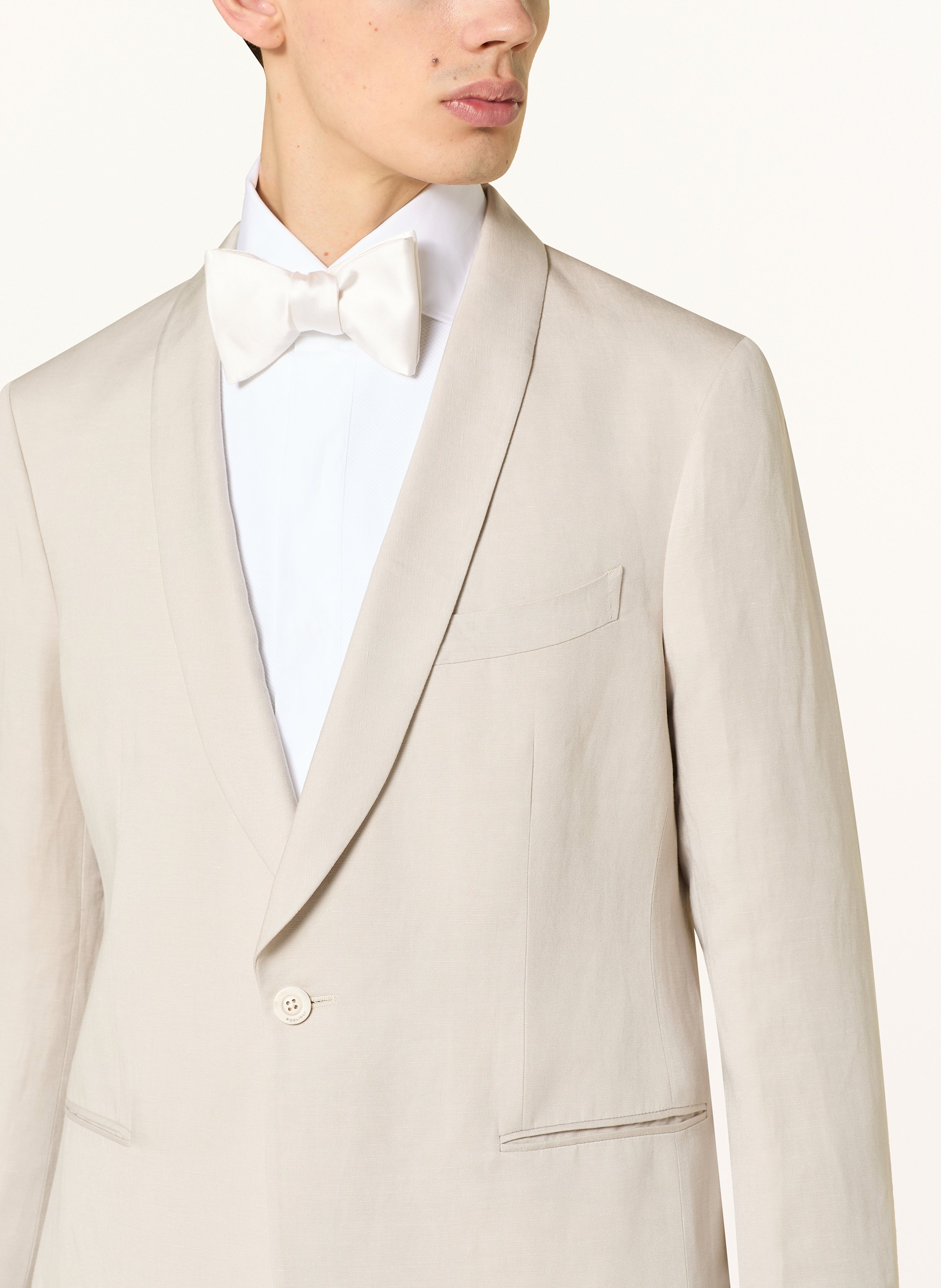 Thumbnail - Boglioli Sakko Extra Slim Fit Mit Leinen beige