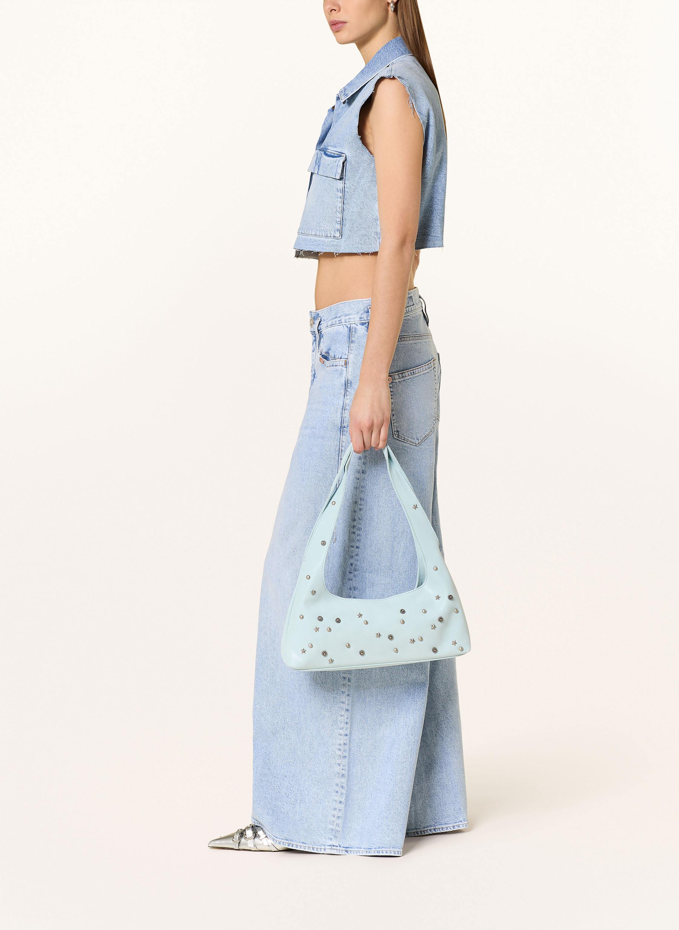 Thumbnail - Herrlicher Wide Leg Jeans Shyra blau