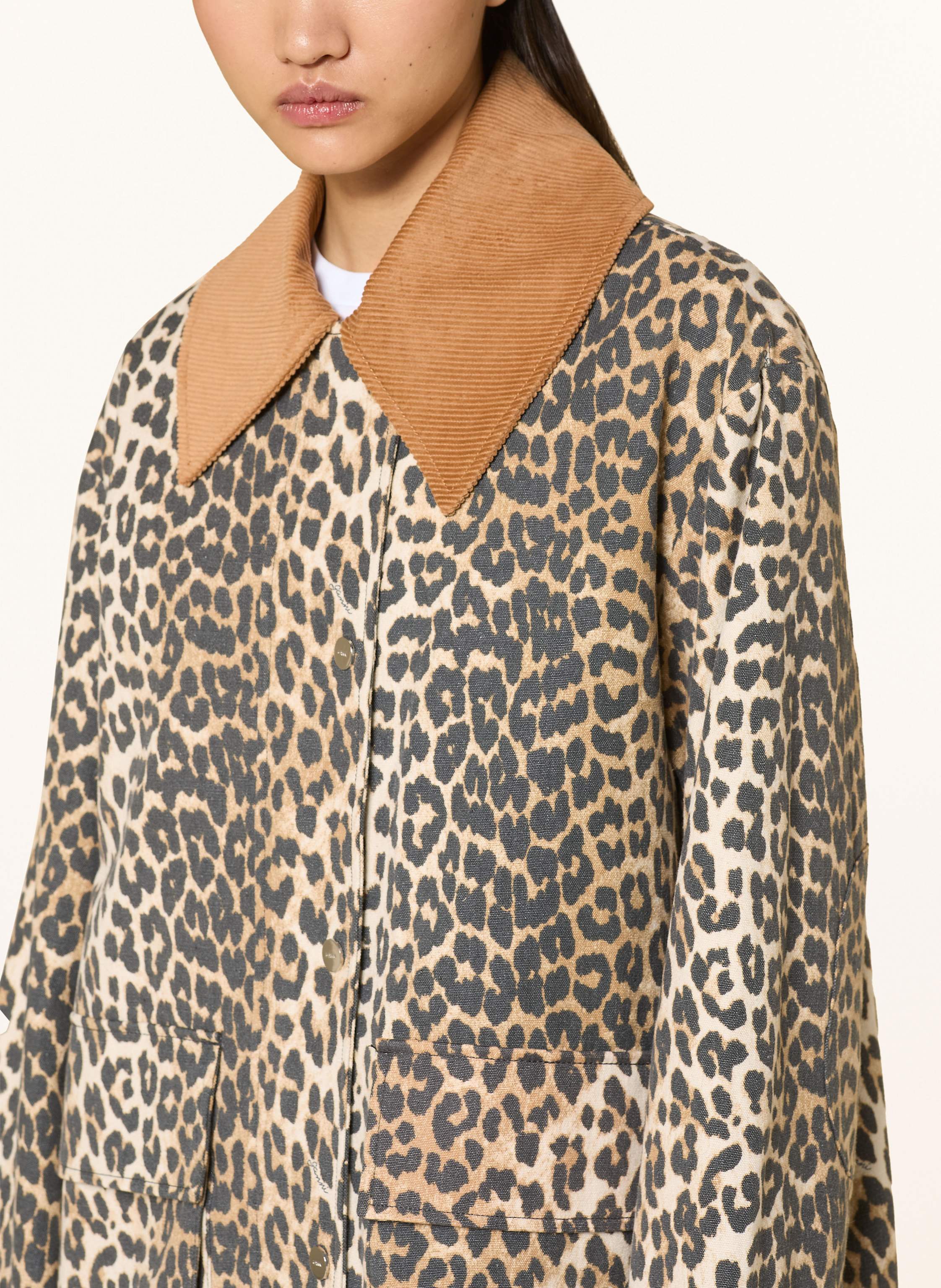 Thumbnail - Ganni Jacke beige