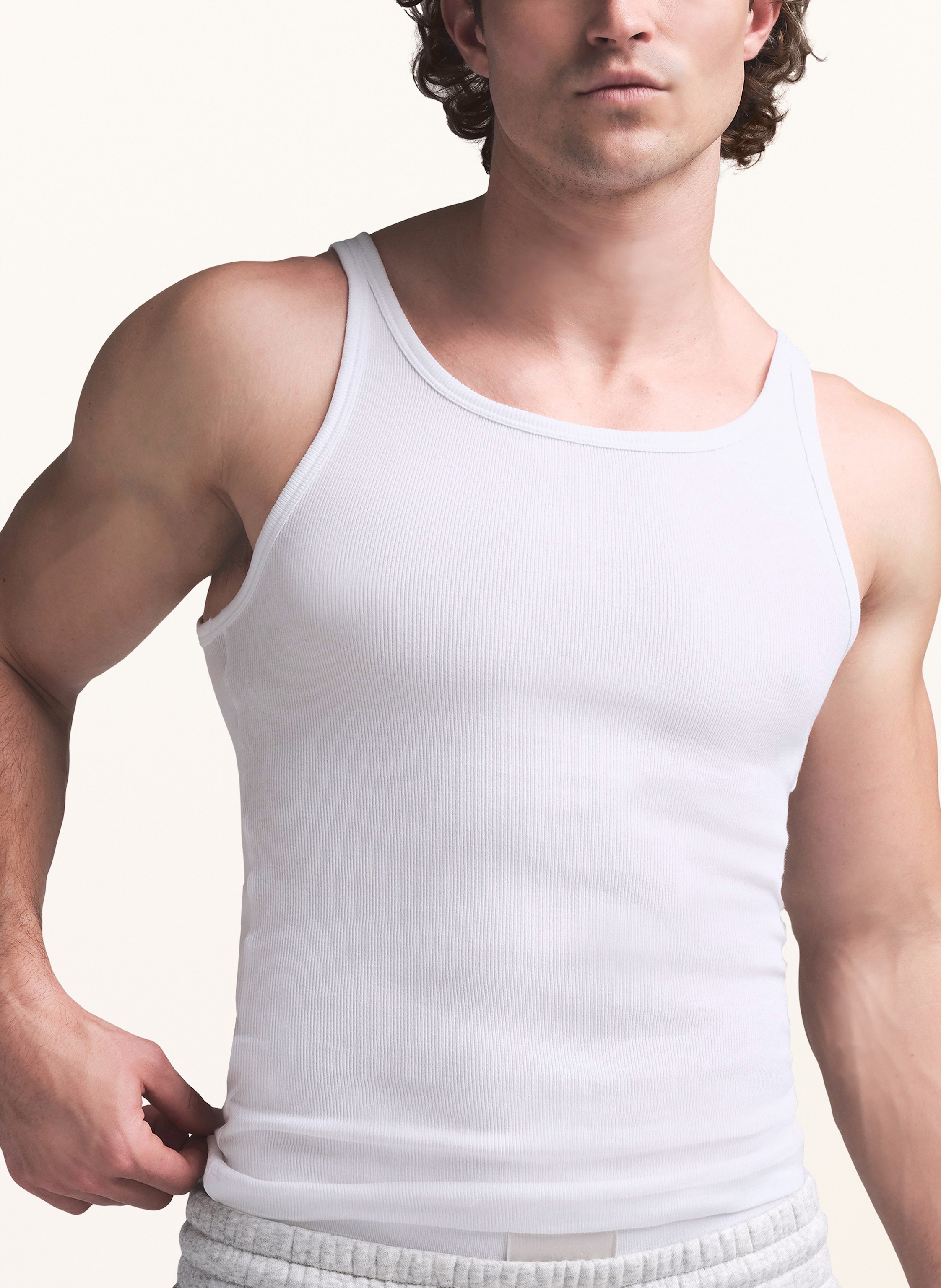 Thumbnail - Skims 3er-Pack Unterhemden Skims Cotton weiss