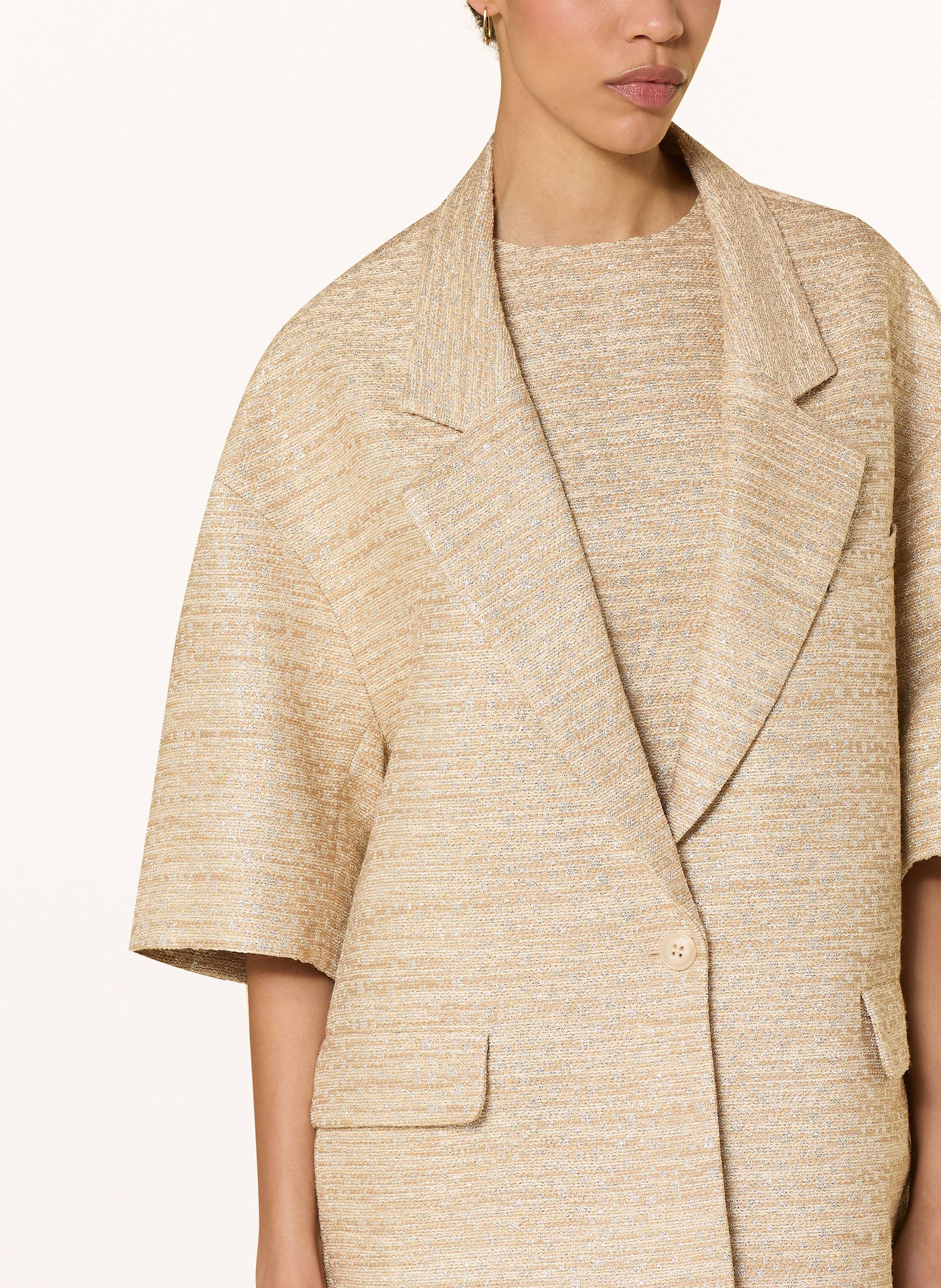 Thumbnail - Dorothee Schumacher Blazer Shiny Coolness Mit Glitzergarn gold