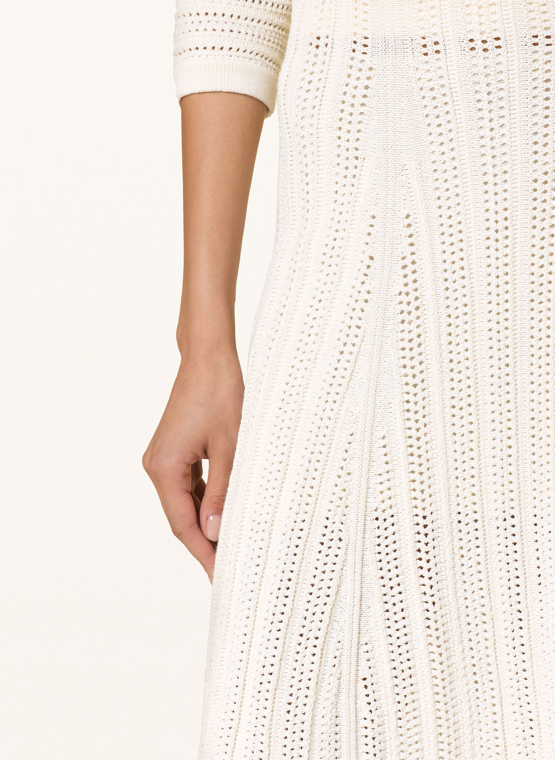 Thumbnail - Dorothee Schumacher Strickrock Precise Pointelle weiss