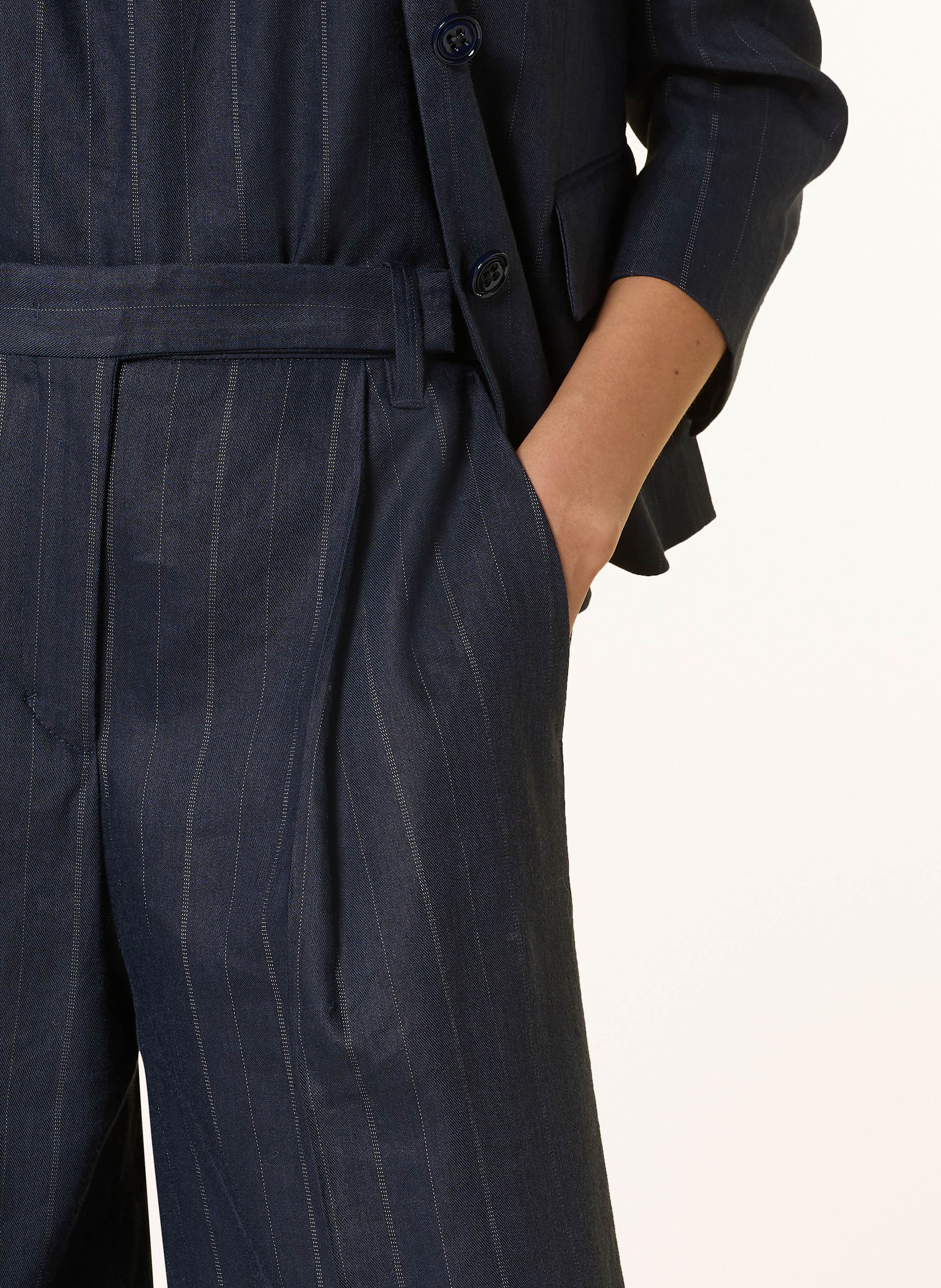 Thumbnail - Dorothee Schumacher Marlenehose Modern Sophistication Mit Leinen blau