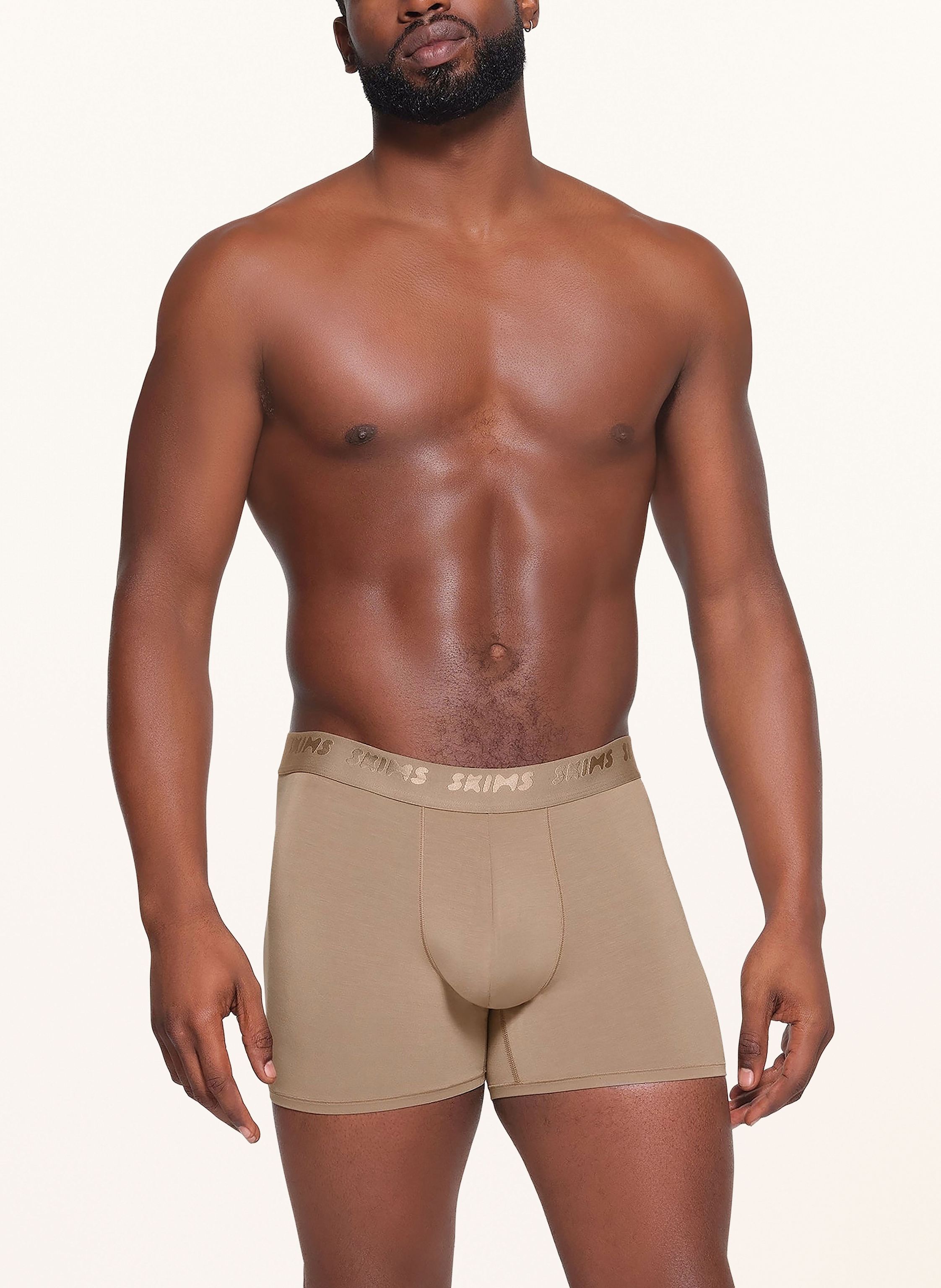 Thumbnail - Skims 3er-Pack Boxershorts Skims Stretch braun