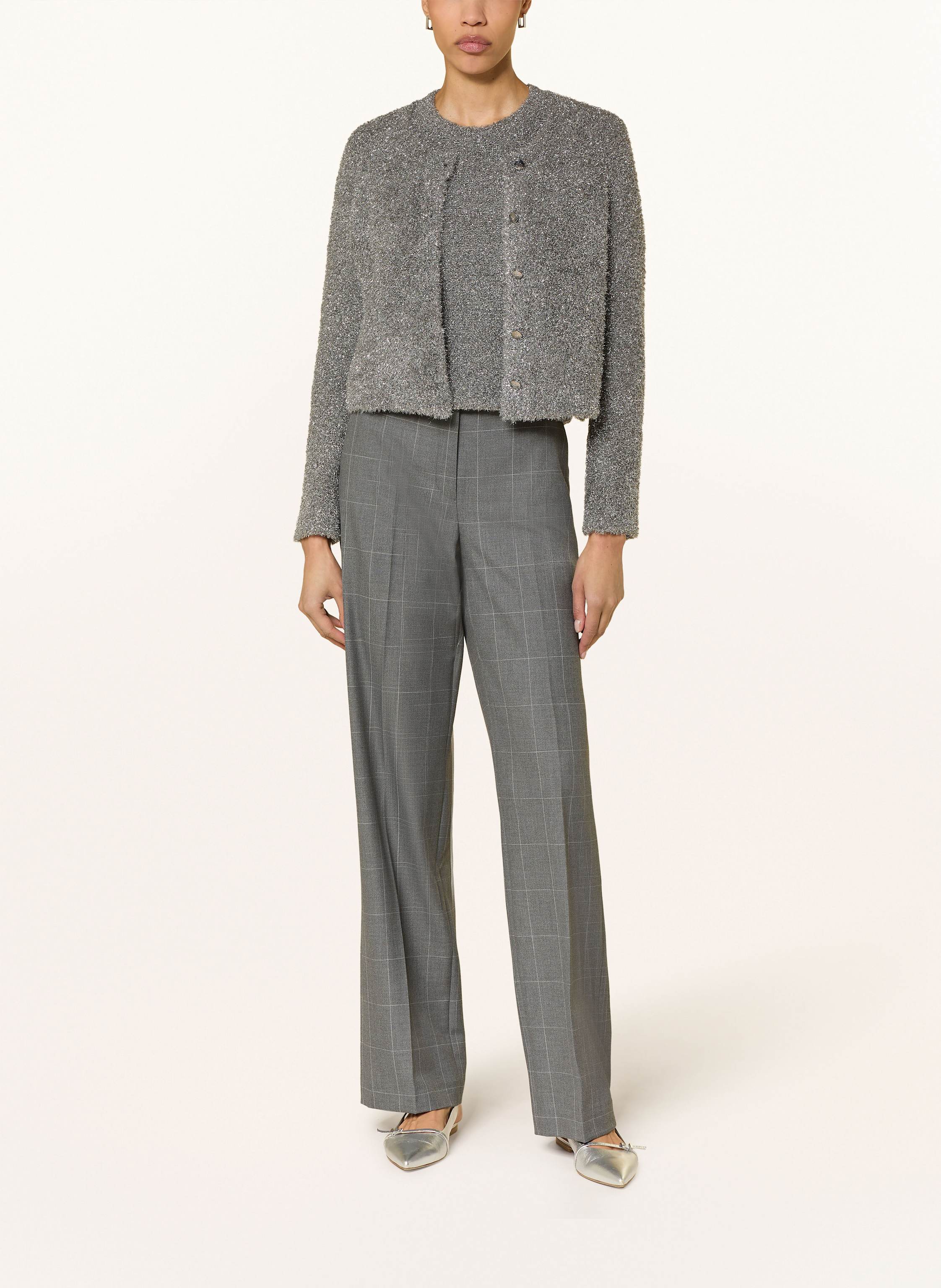 Thumbnail - Riani Strick-Shirt Mit Glitzergarn grau