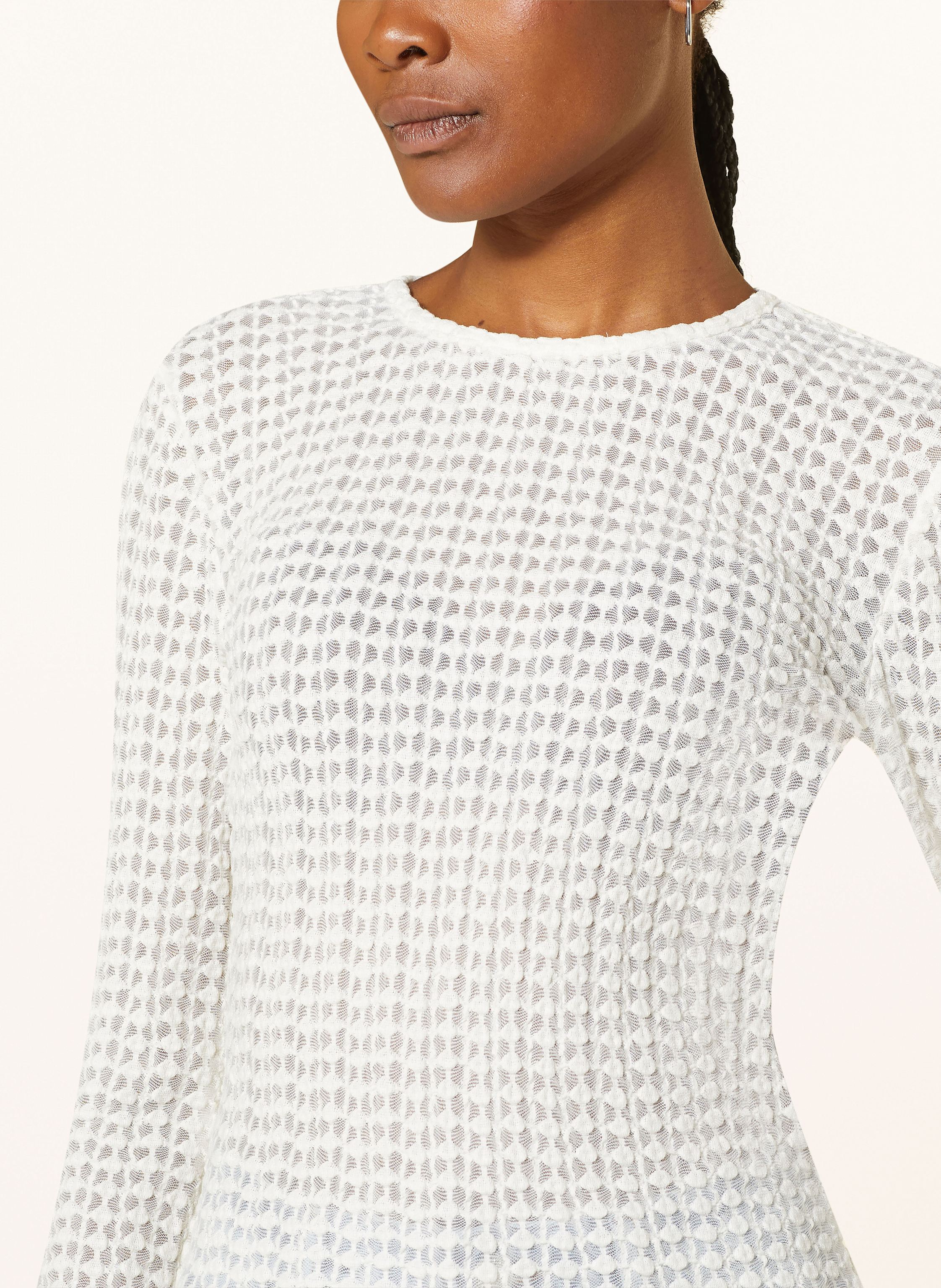 Thumbnail - Frame Longsleeve The Popcorn Top Aus Mesh weiss