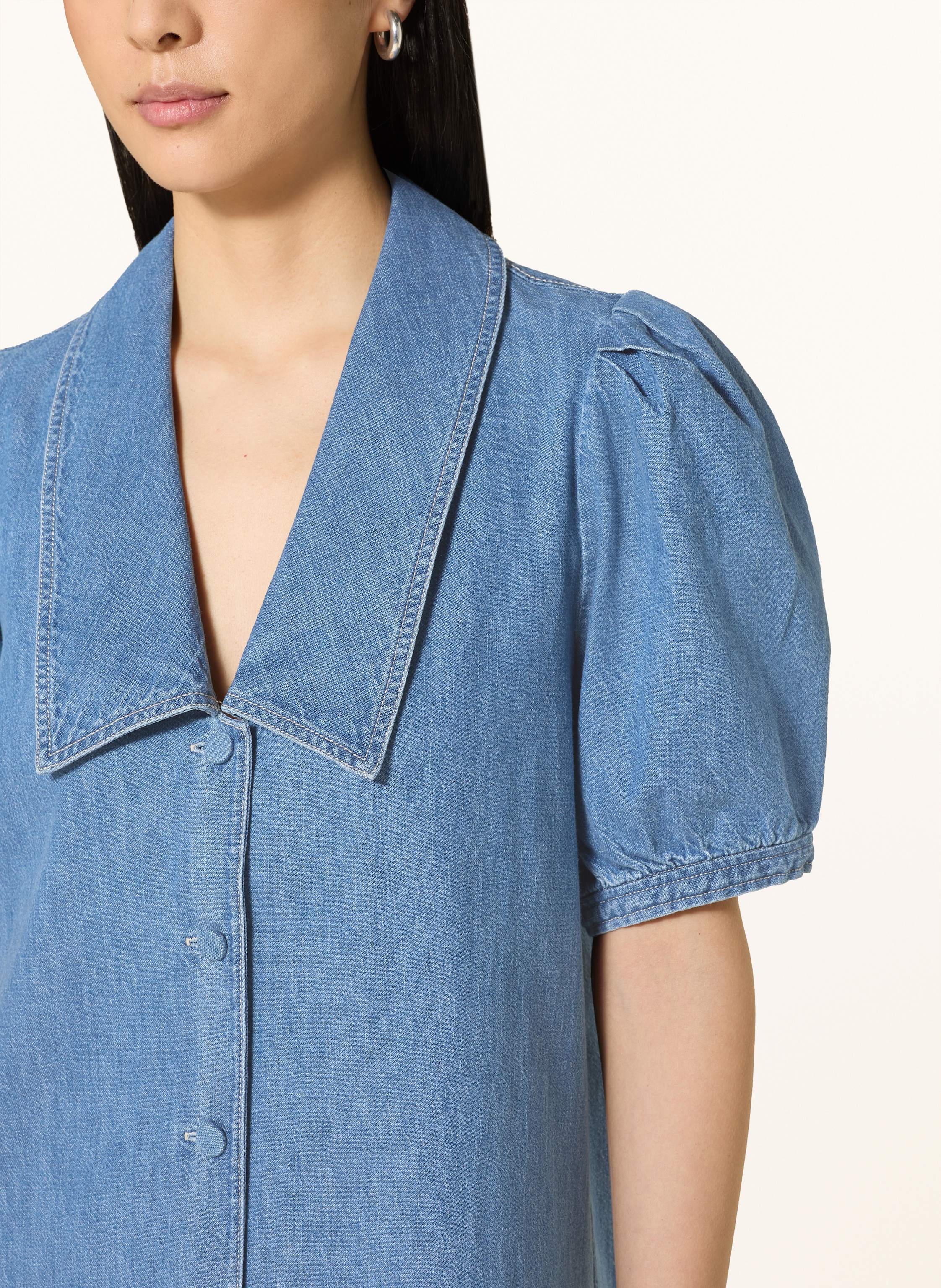 Thumbnail - Frame Kleid In Jeansoptik blau