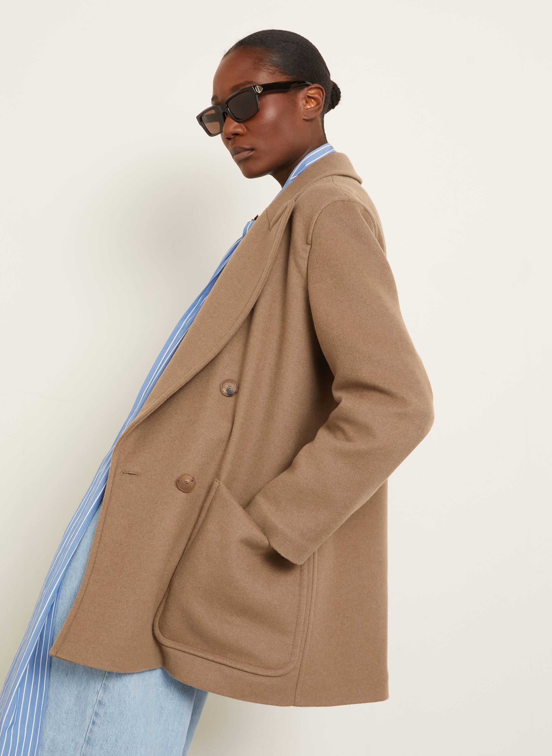 Thumbnail - Max Mara Wollmantel Deletta braun