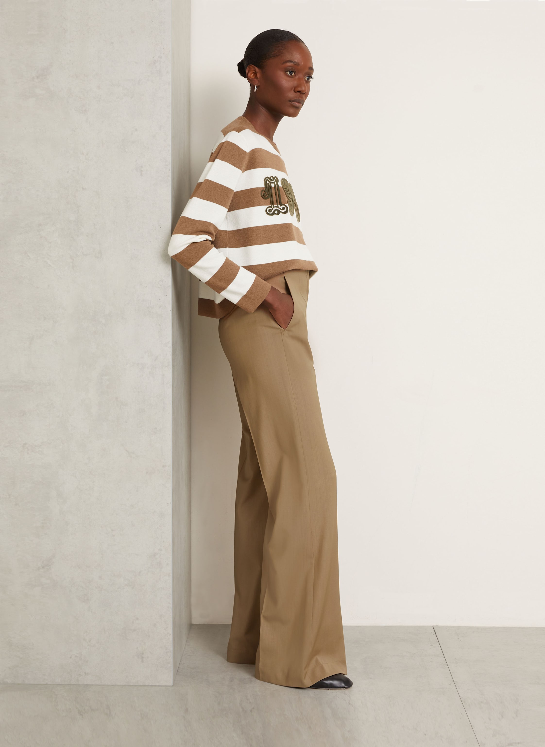 Thumbnail - Max Mara Marlenehose Fernet braun