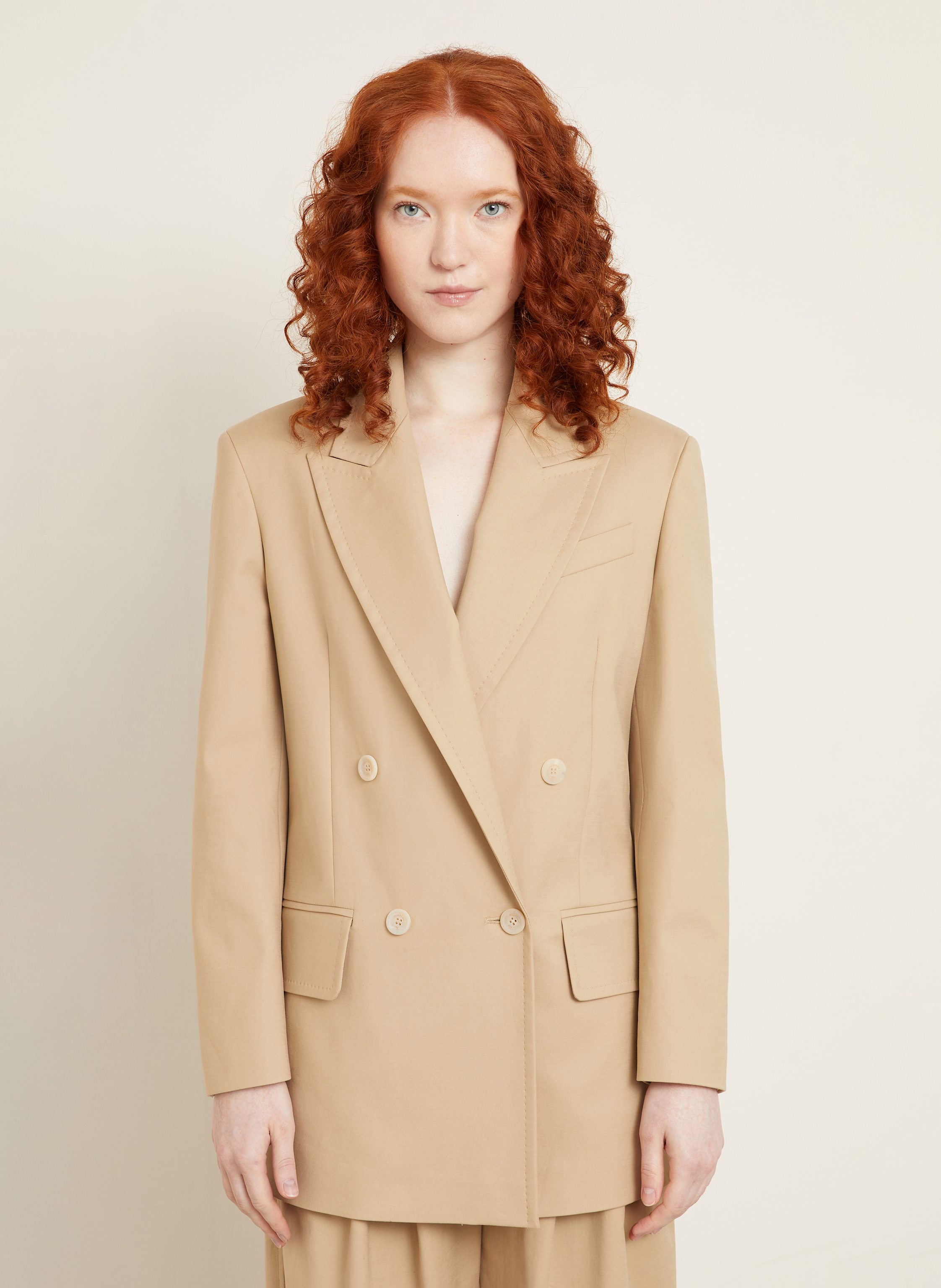Thumbnail - Max Mara Blazer Suez beige