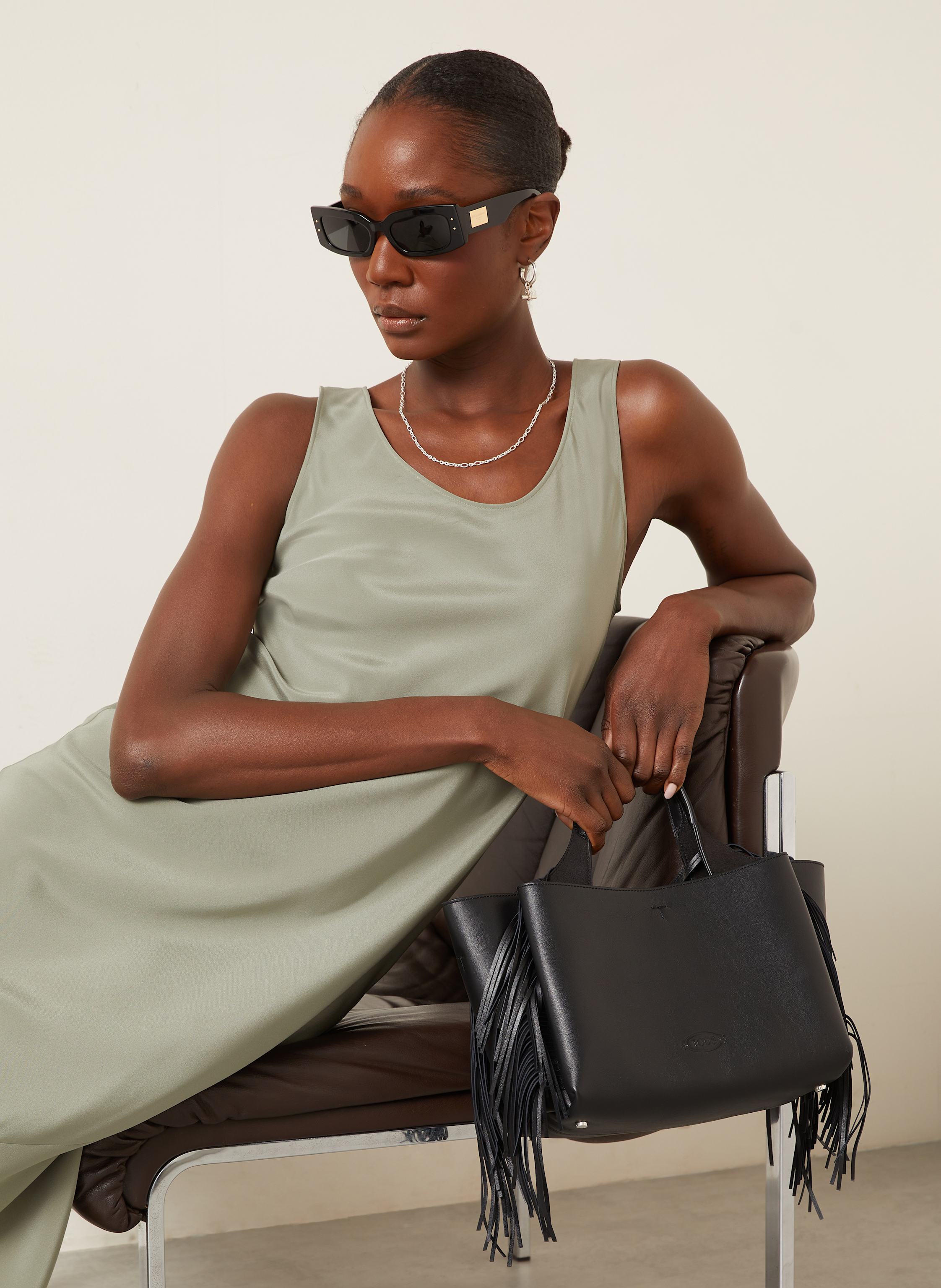 Thumbnail - Max Mara Kleid Formosa Aus Seide gruen