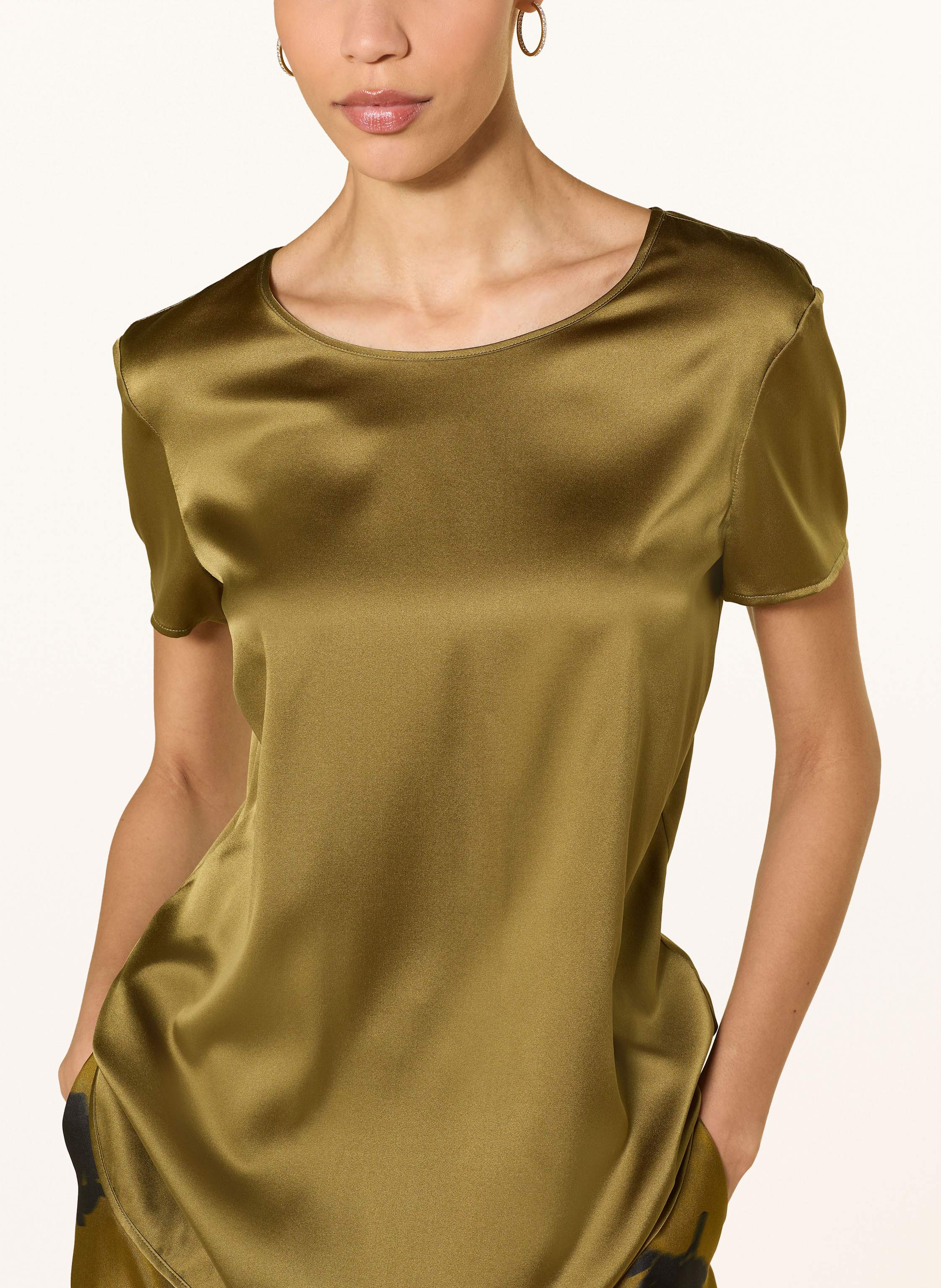 Thumbnail - Mm By Max Mara Blusenshirt Cortona Aus Seide gruen