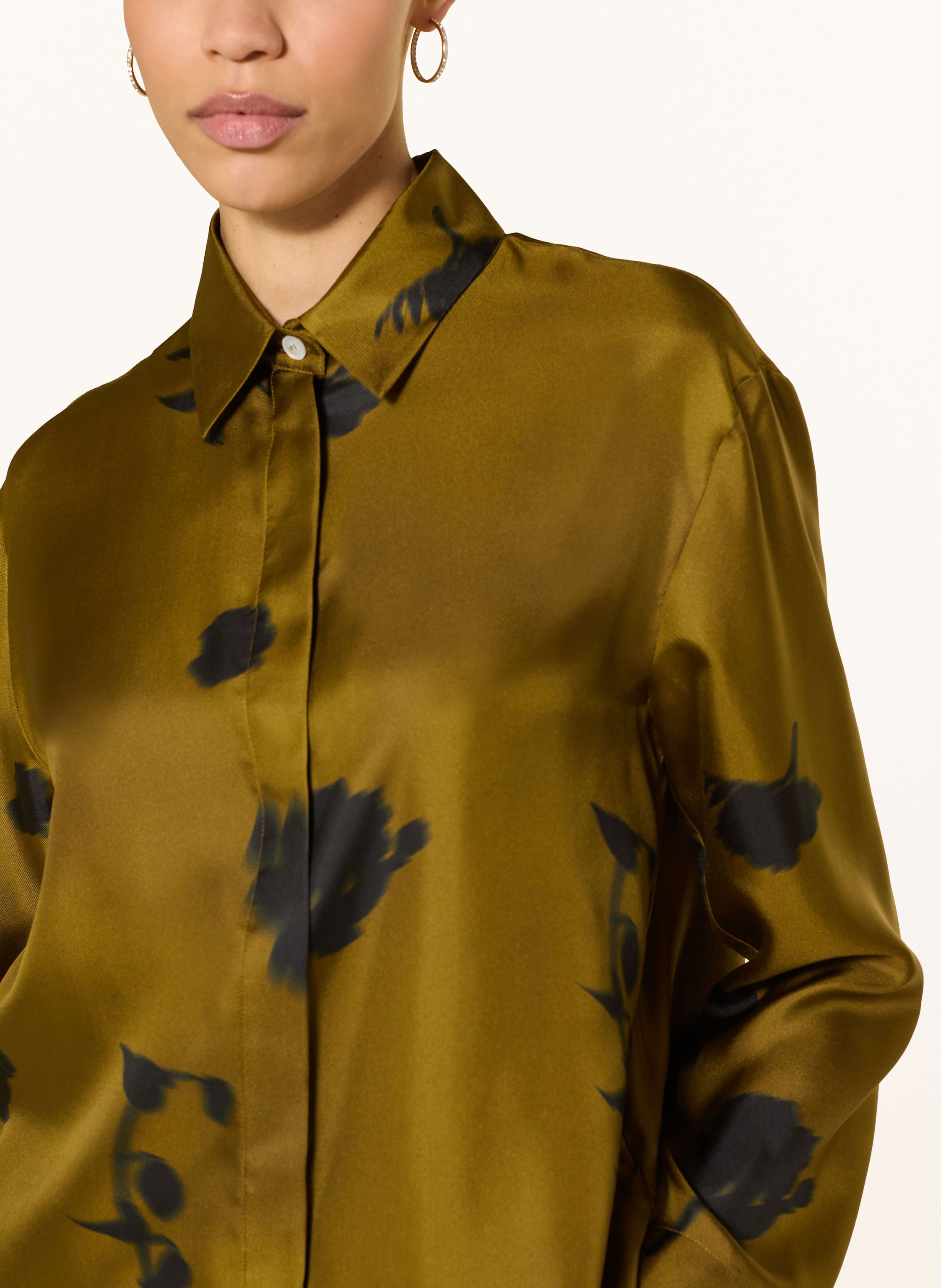 Thumbnail - Mm Hemdbluse Eraclea Aus Seide gruen