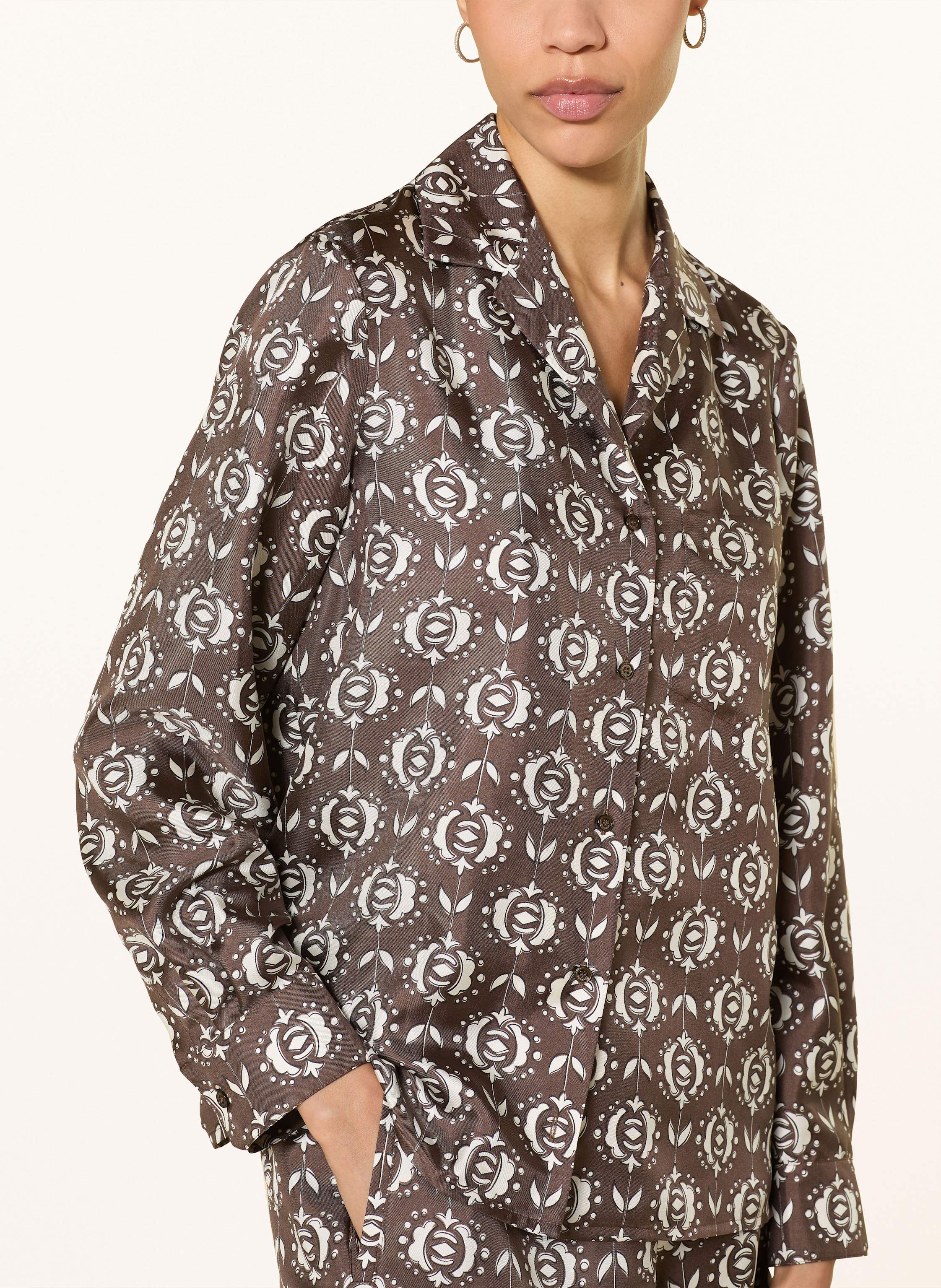 Thumbnail - Weekend Max Mara Seidenbluse Oncia braun