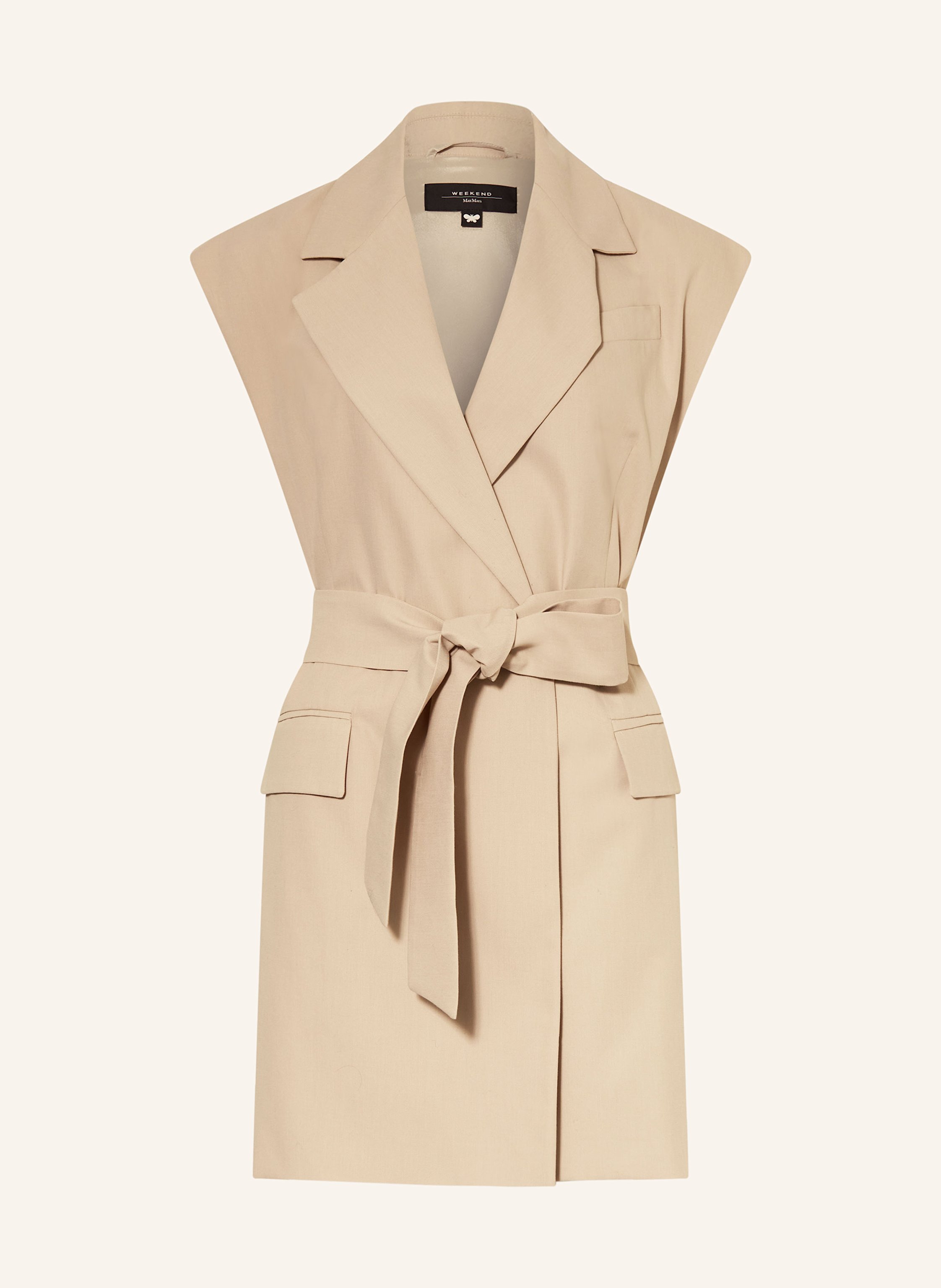 WEEKEND Max Mara Blazer vest DETROIT in beige WEEKEND Max Mara Blazer vest DETROIT in beige
