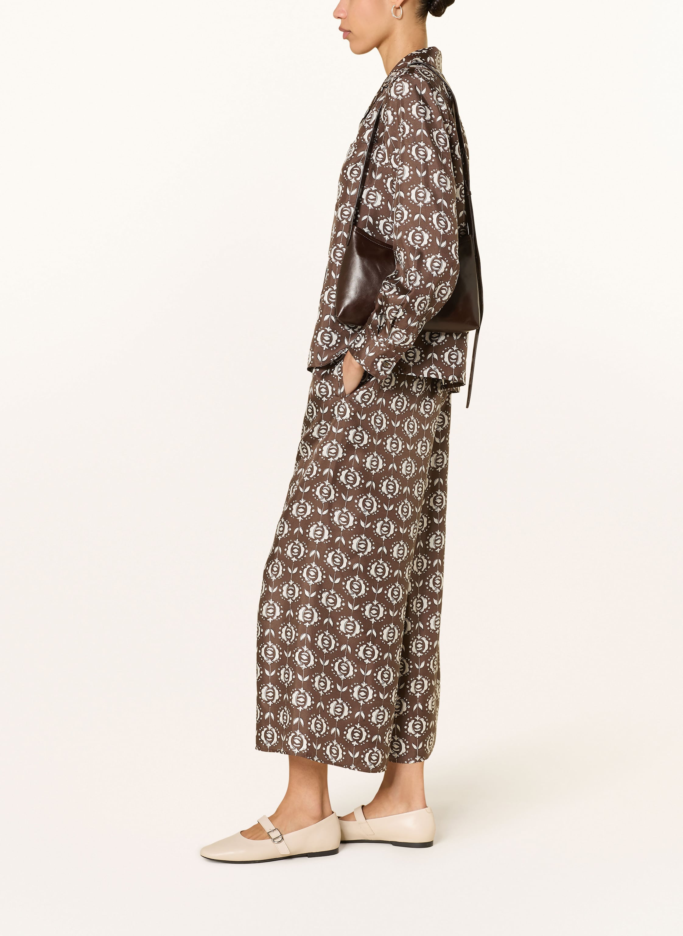 Thumbnail - Weekend Max Mara Marlenehose Tortona Aus Seide braun