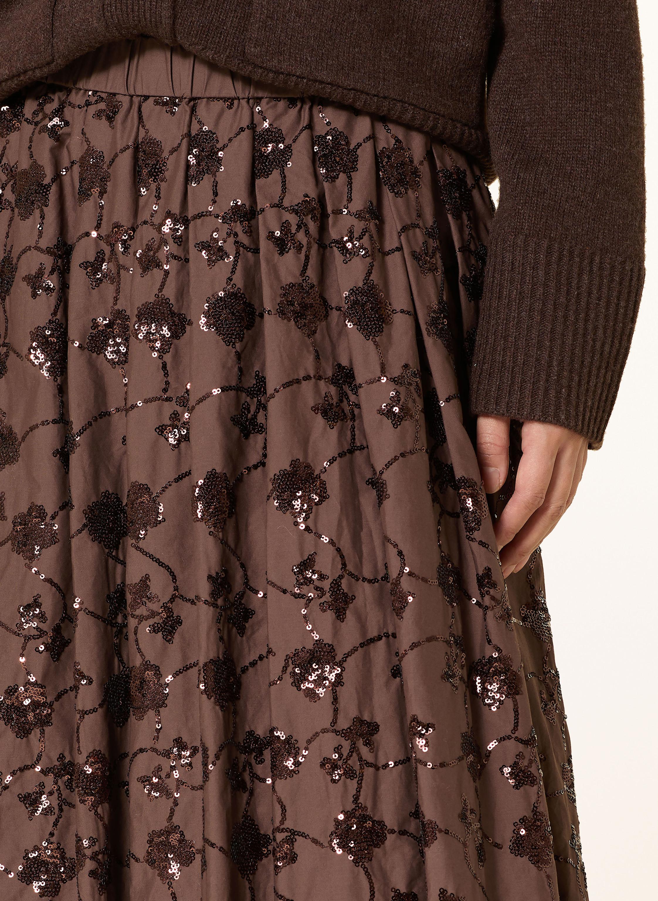 Thumbnail - Weekend Max Mara Rock Tempra Mit Pailletten braun