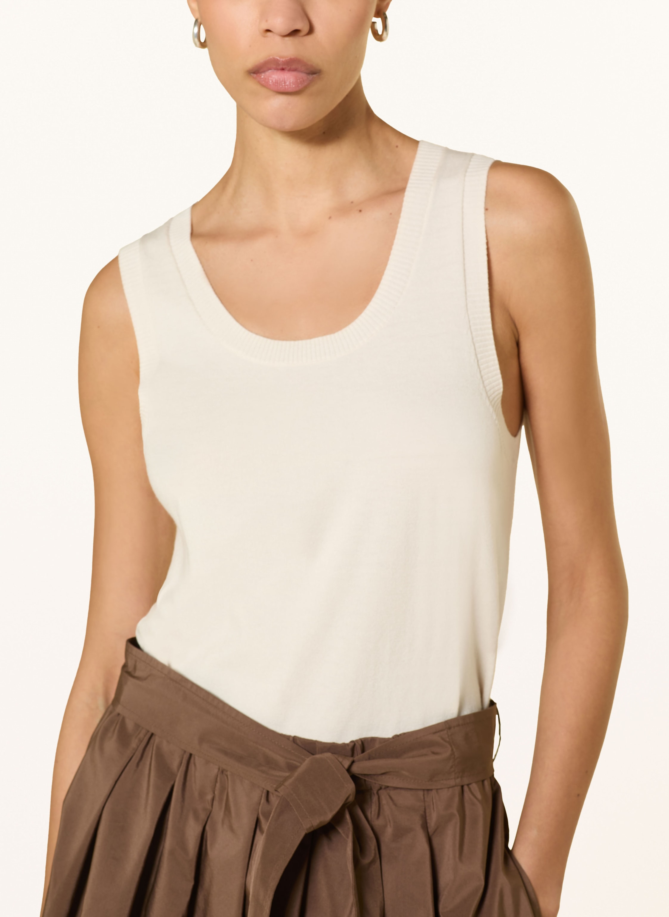 Thumbnail - Weekend Max Mara Stricktop Asbuurg weiss