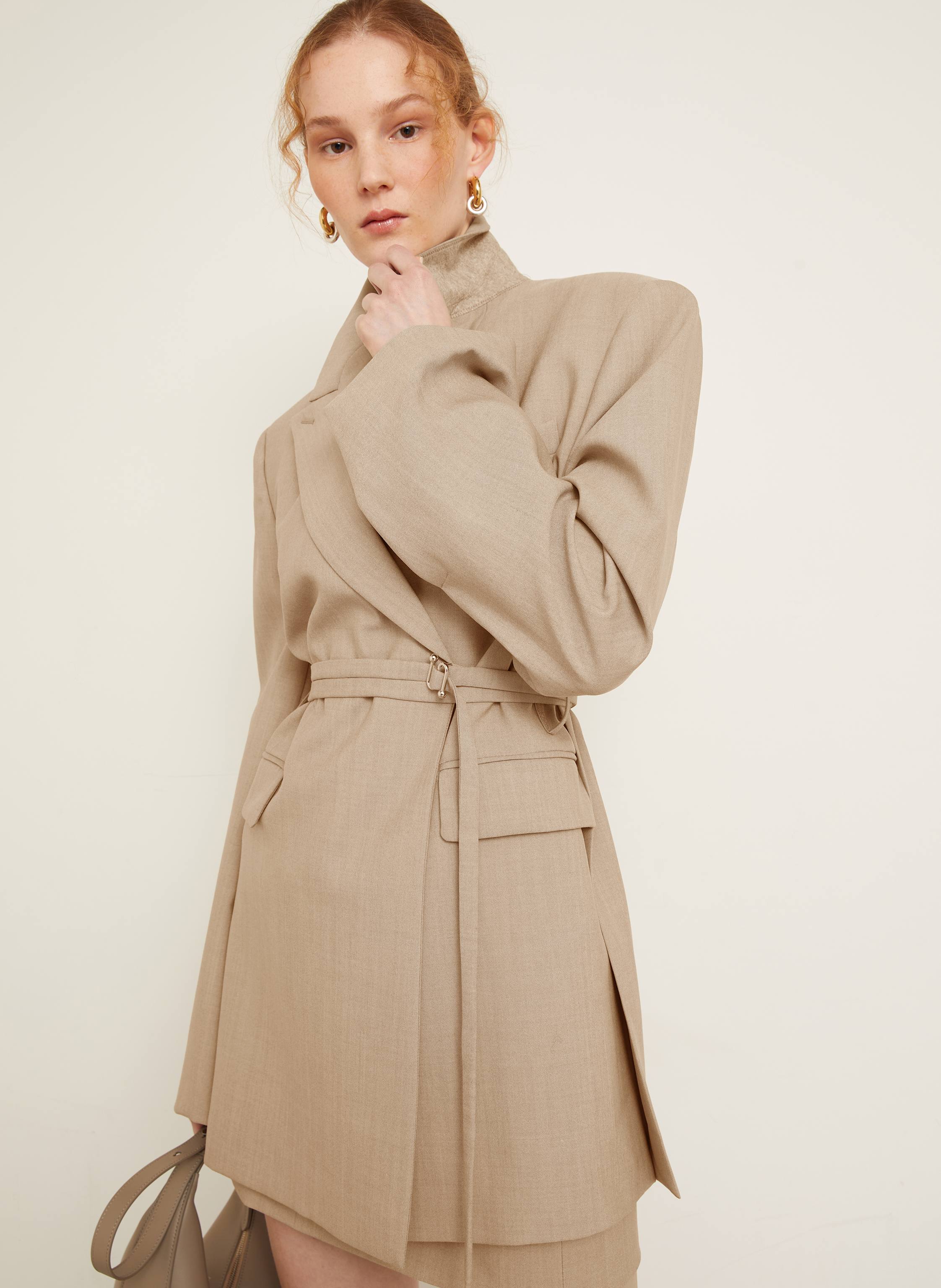 Thumbnail - Sportmax Longblazer Tubinga beige