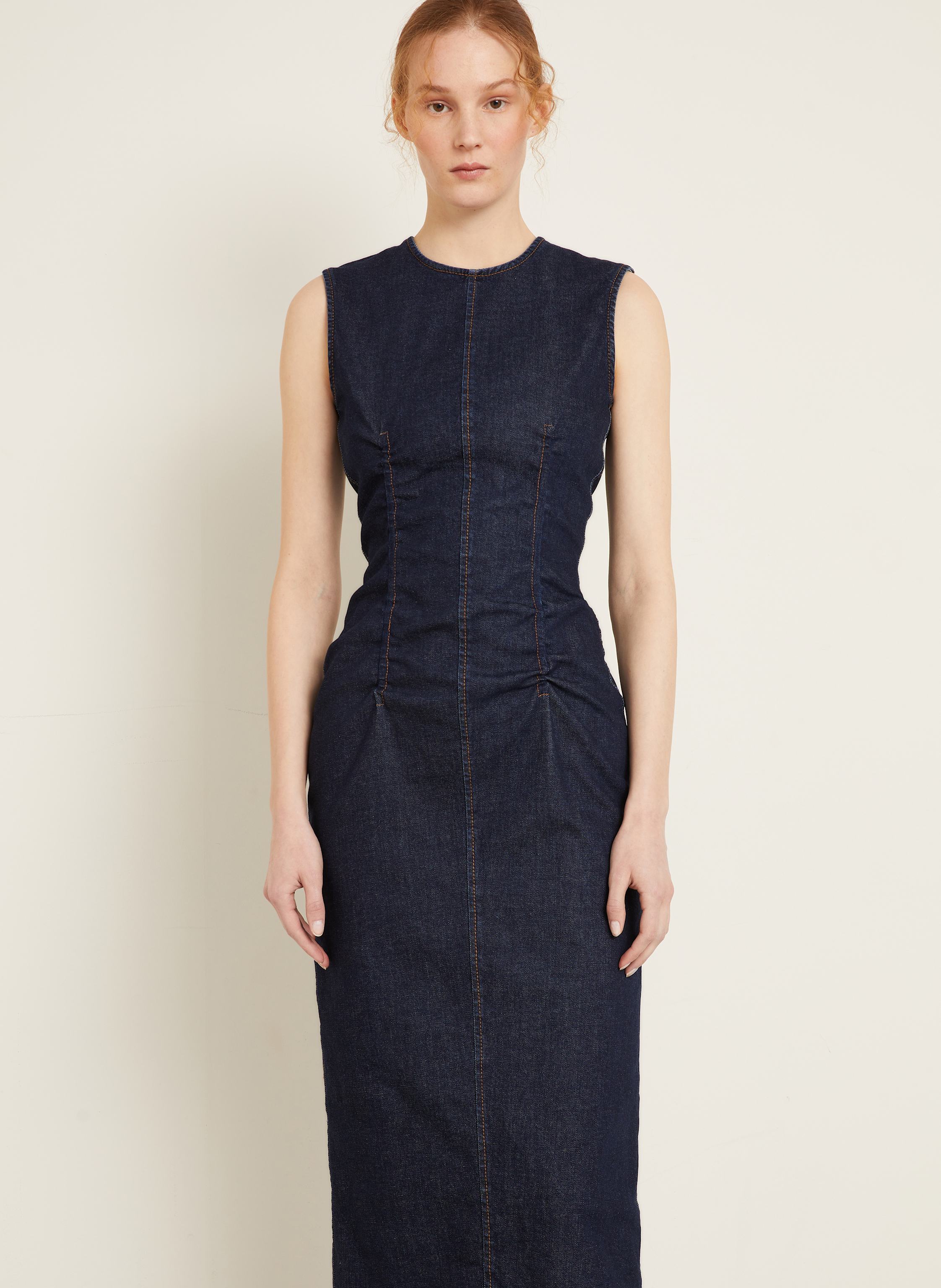 Thumbnail - Sportmax Jeanskleid Voto blau