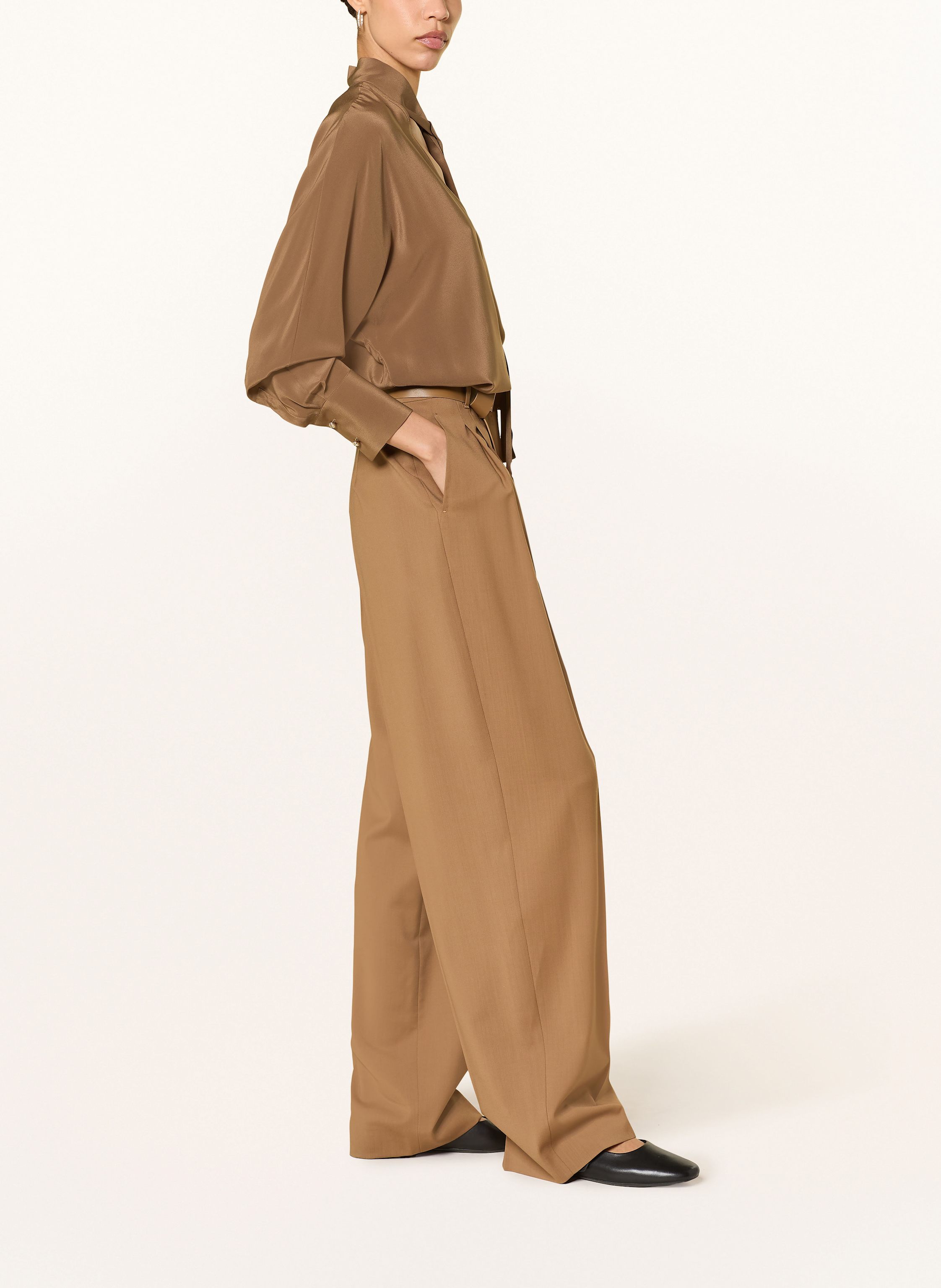 Thumbnail - Max Mara Studio Marlenehose Bergamo braun