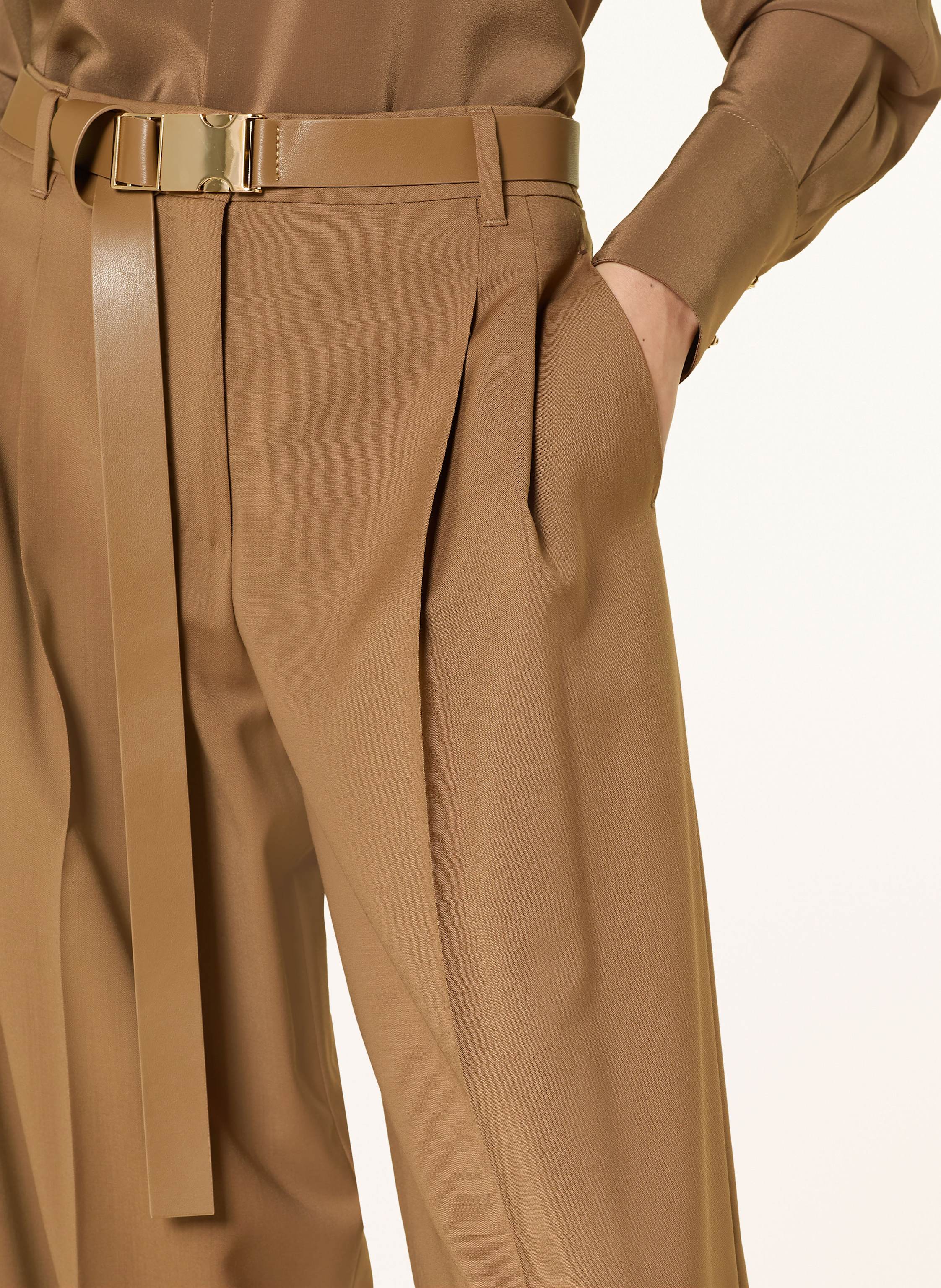 Thumbnail - Max Mara Studio Marlenehose Bergamo braun